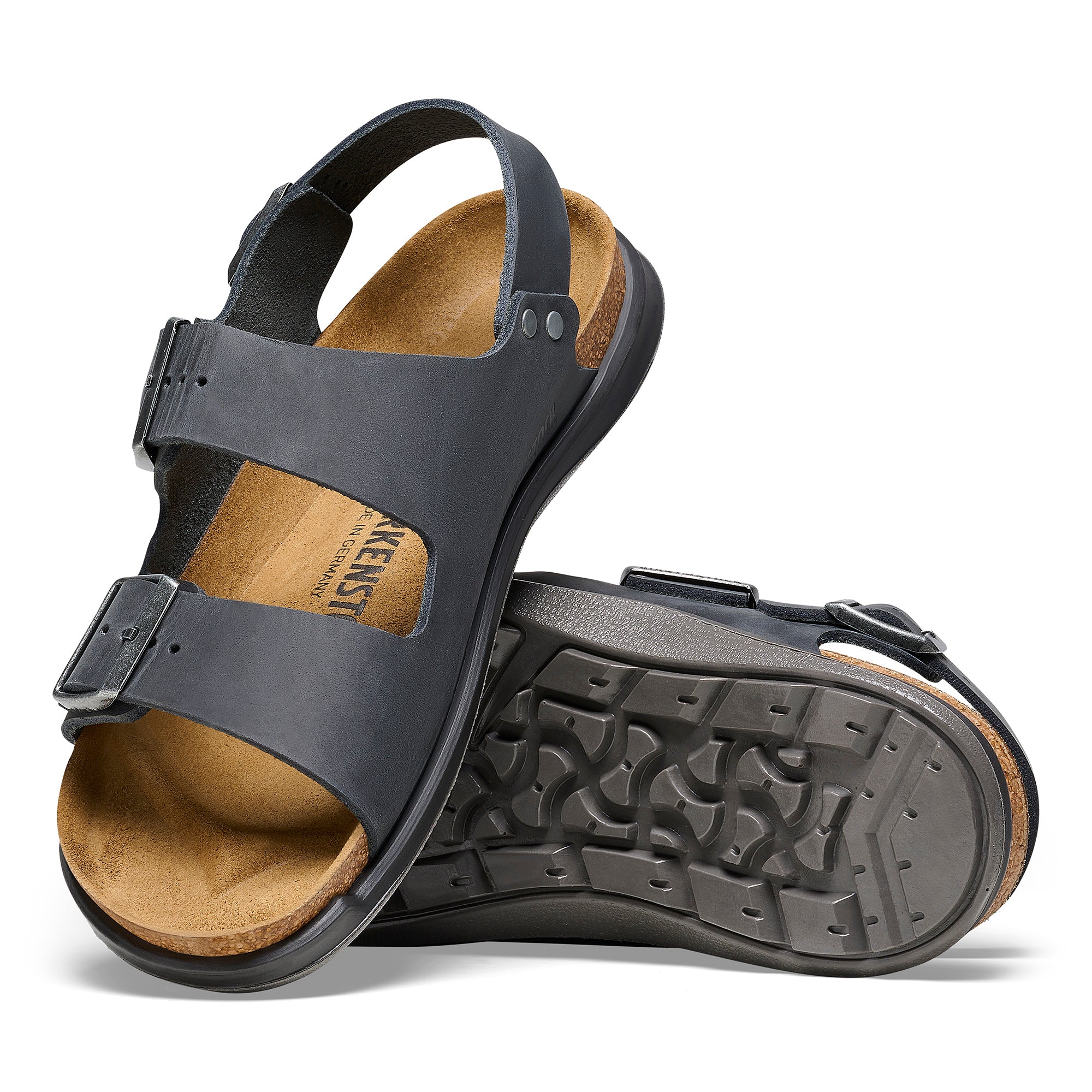 Birkenstock Rugged Casual Women's Milano Rugged black oiled leather