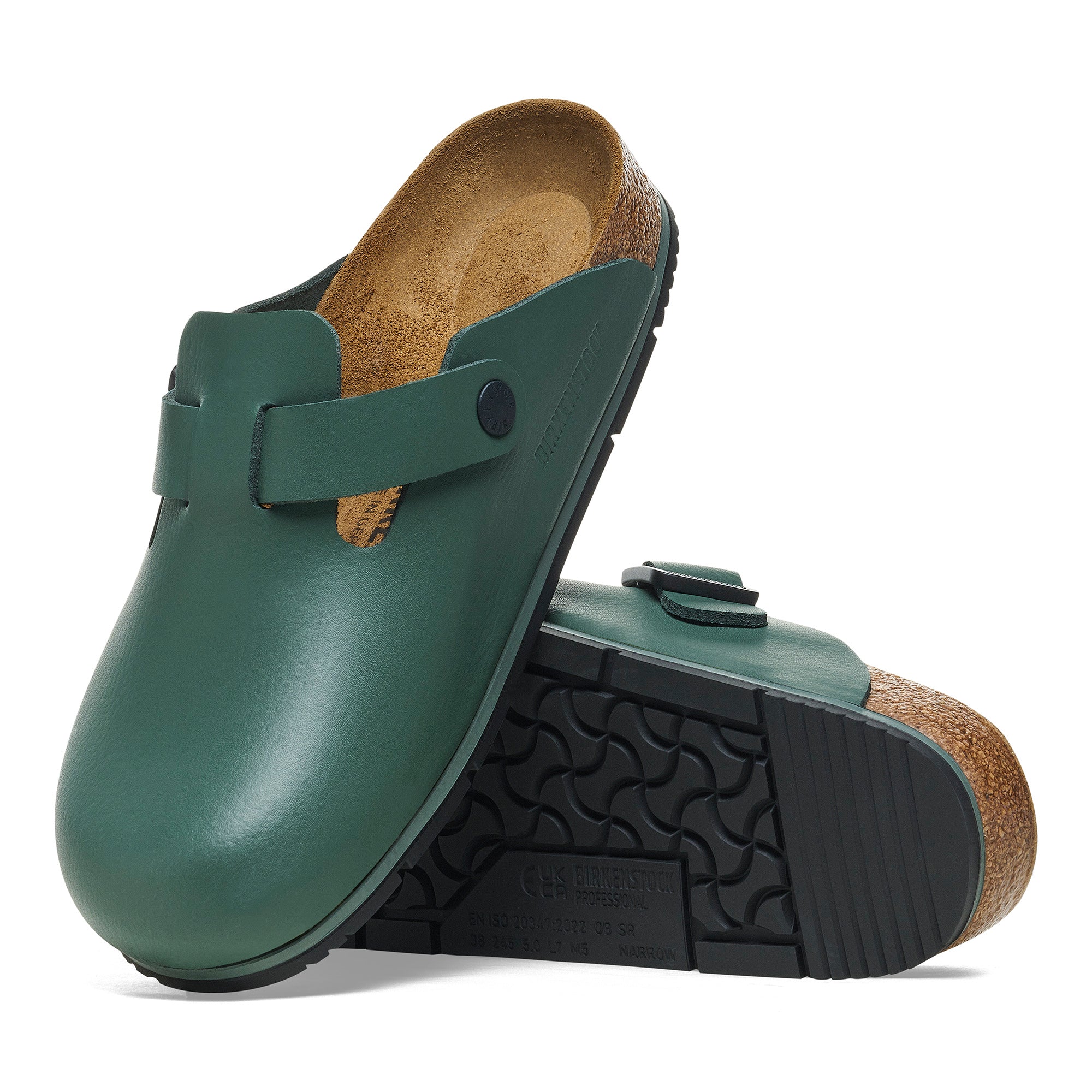 Birkenstock Professional Boston Pro thyme leather
