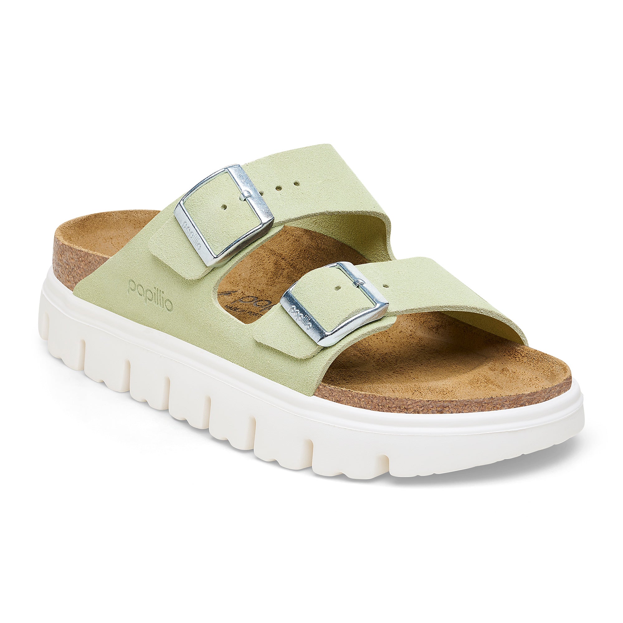 Papillio Arizona Chunky faded lime suede by Birkenstock - 36N