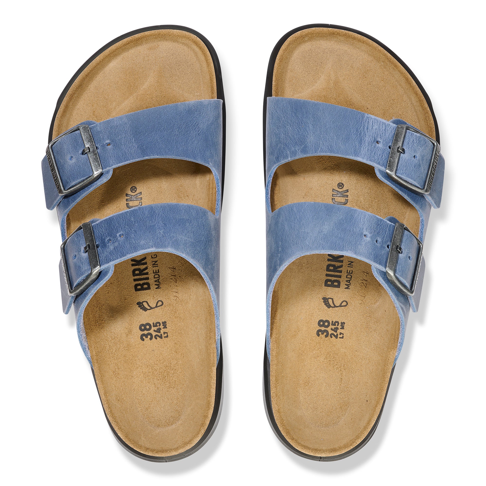 Birkenstock Women's Arizona Crosstown elemental blue oiled