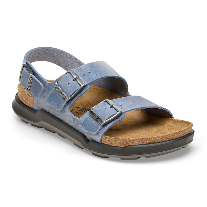 Birkenstock Rugged Casual Men's Milano Rugged elemental blue oiled leather