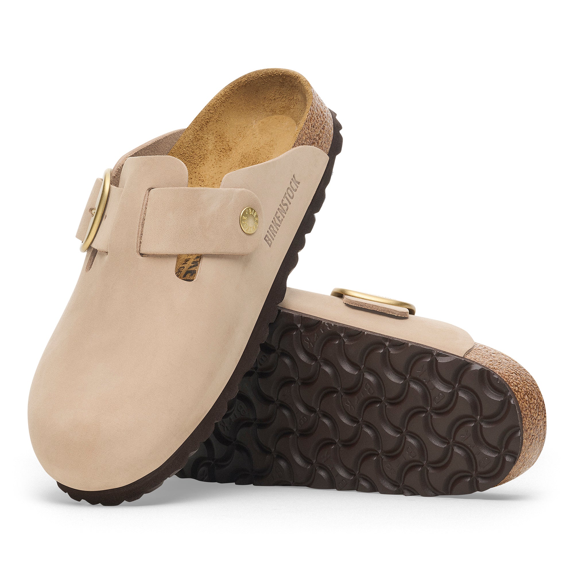 Birkenstock Boston Big Buckle sandcastle nubuck