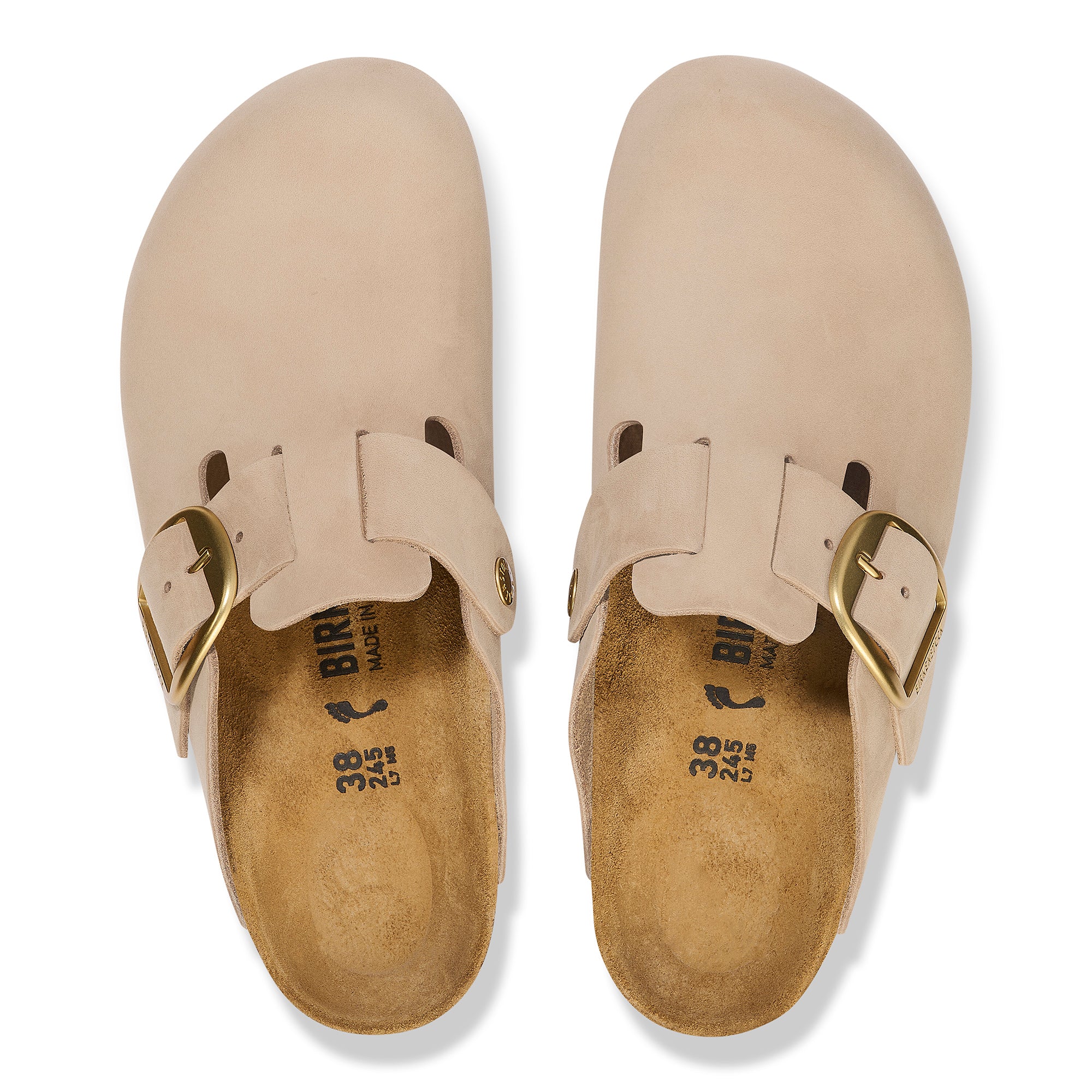 Birkenstock Boston Big Buckle sandcastle nubuck