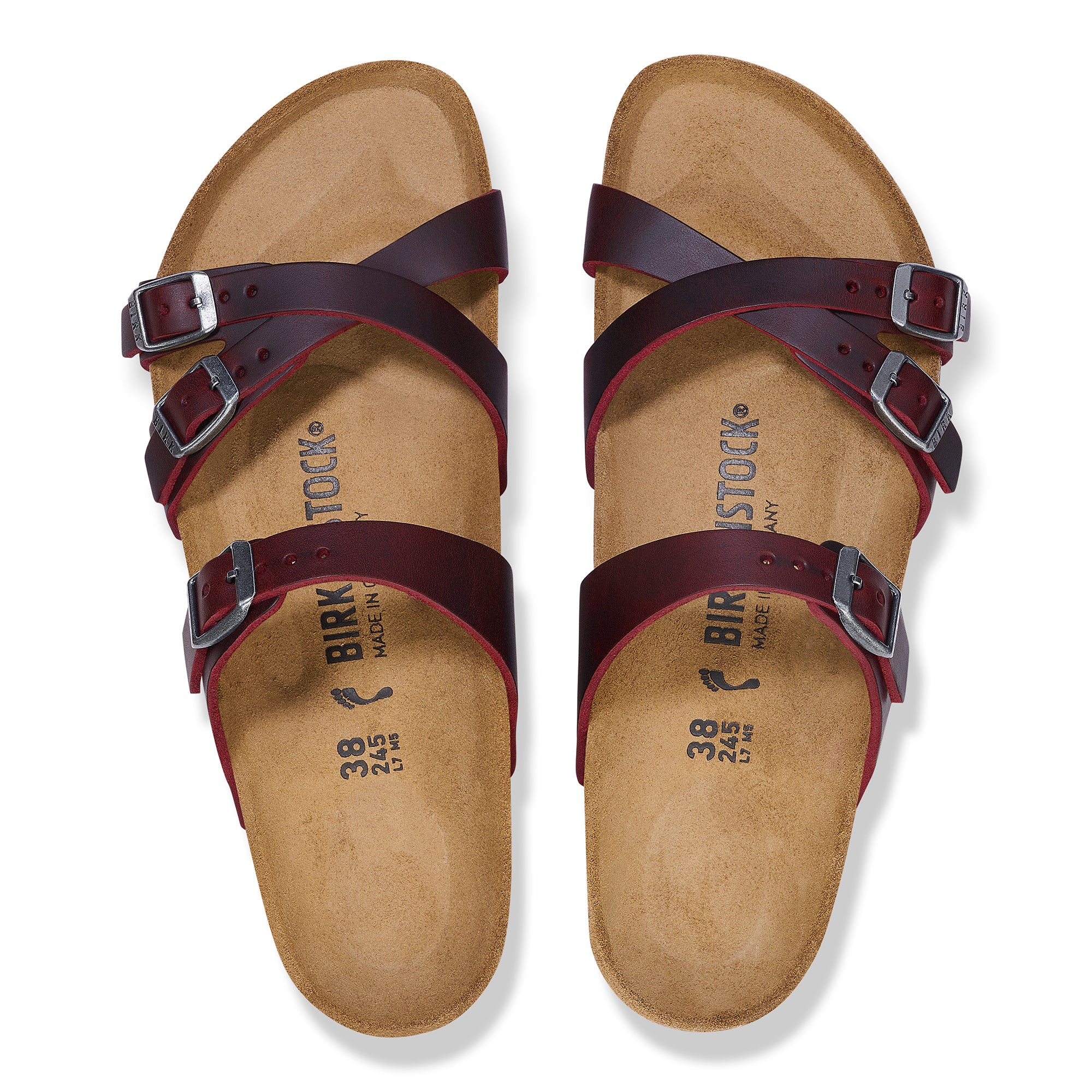 Birkenstock Franca zinfandel oiled leather