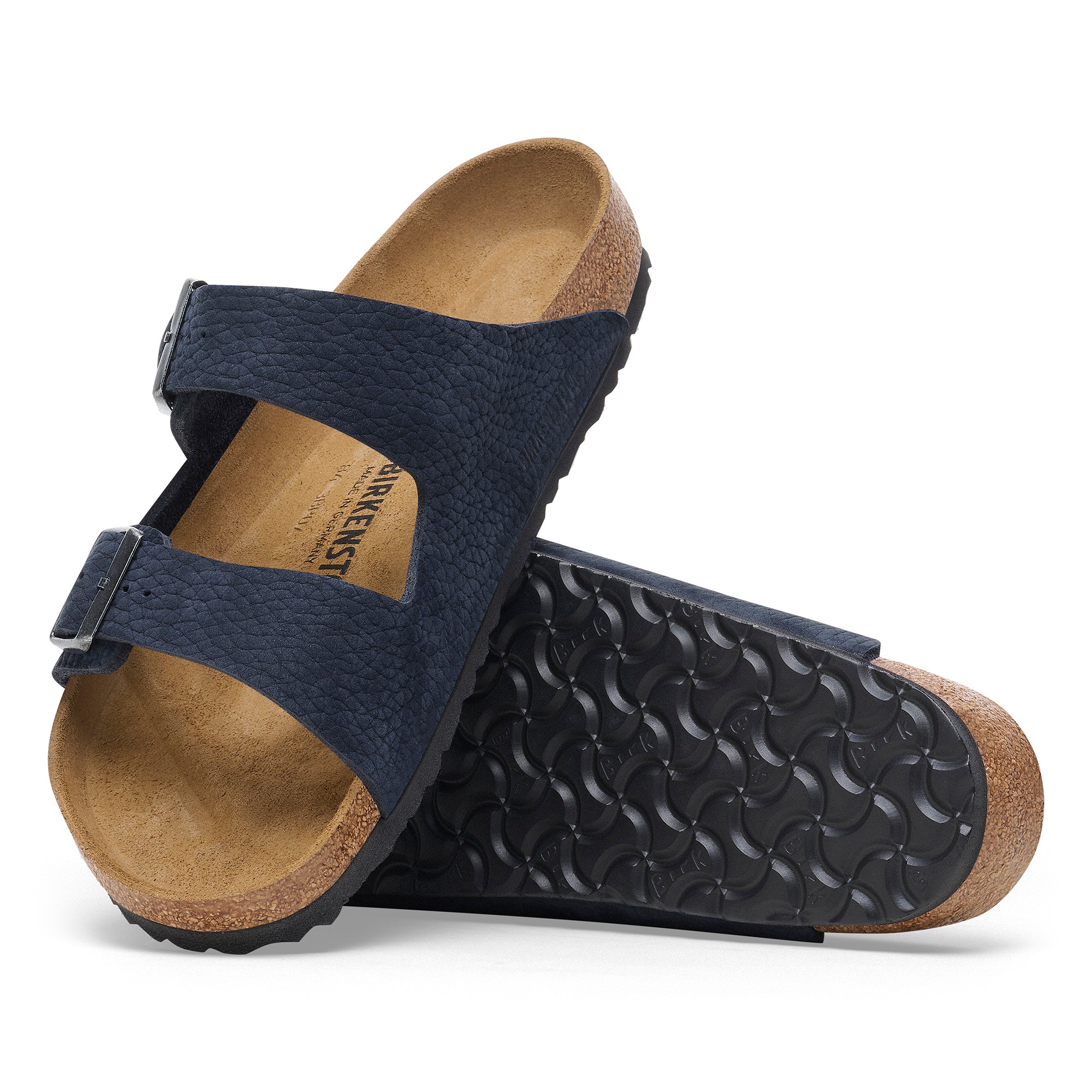 Birkenstock Arizona desert buck midnight nubuck