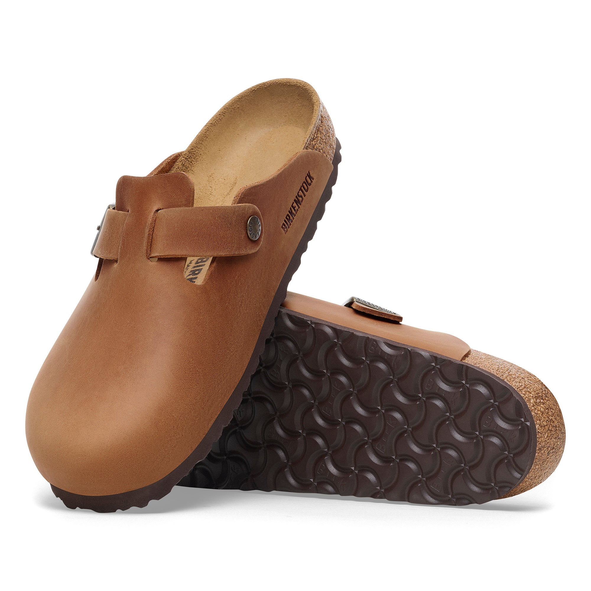 Birkenstock Boston cognac oiled leather