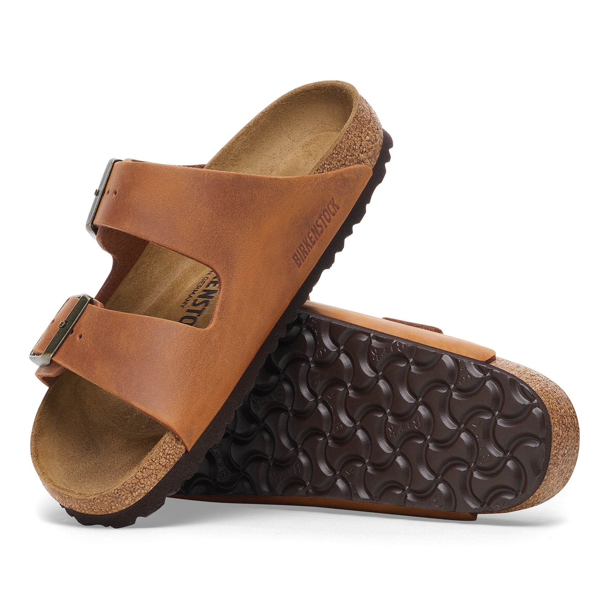 Birkenstock Arizona cognac oiled leather