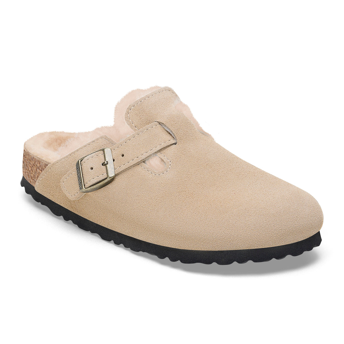 Birkenstock Boston Shearling taupe suede/shearling display picture 2