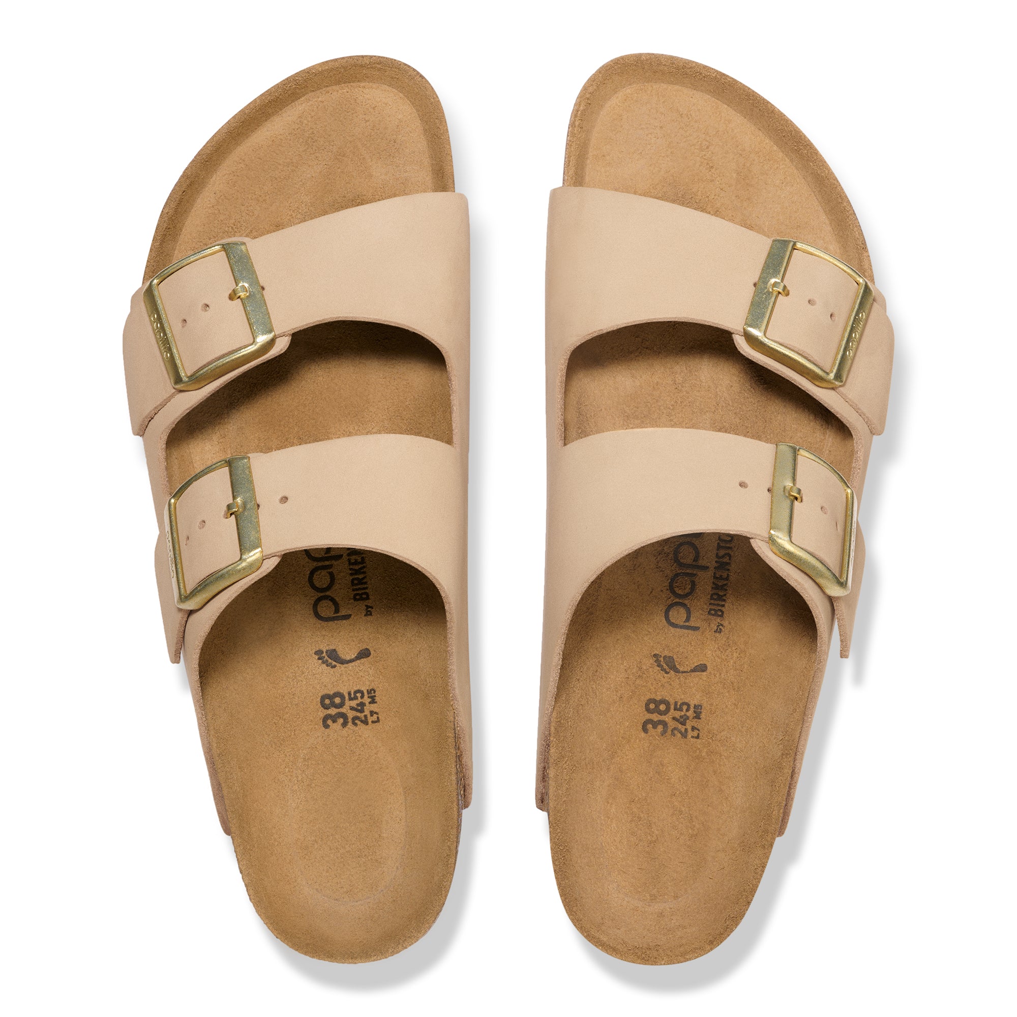 Papillio Arizona Platform sandcastle nubuck by Birkenstock