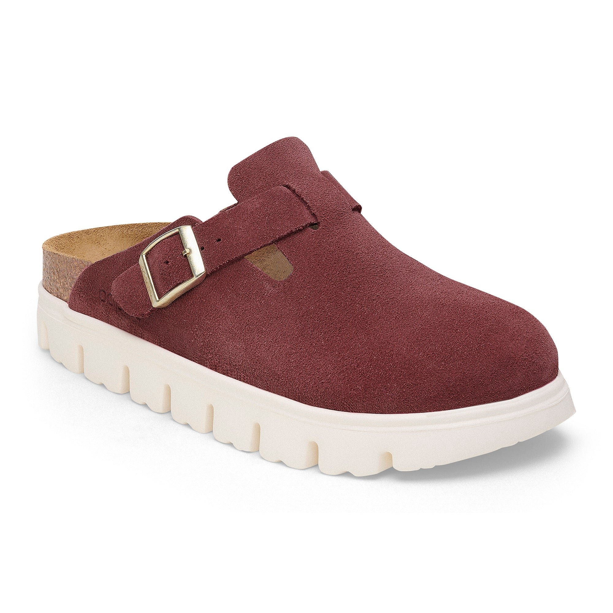 Papillio Boston Chunky berry crush suede by Birkenstock