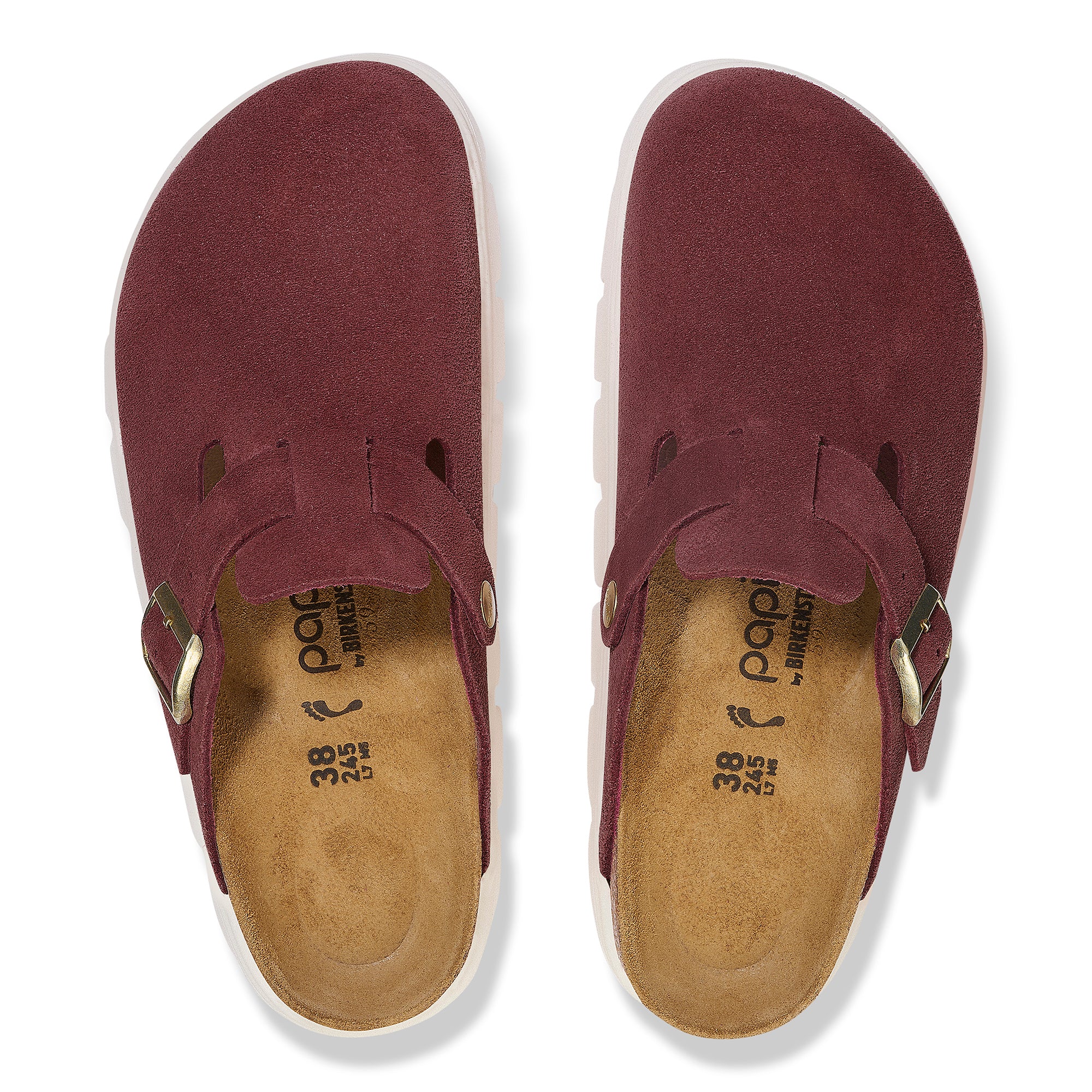 Papillio Boston Chunky berry crush suede by Birkenstock