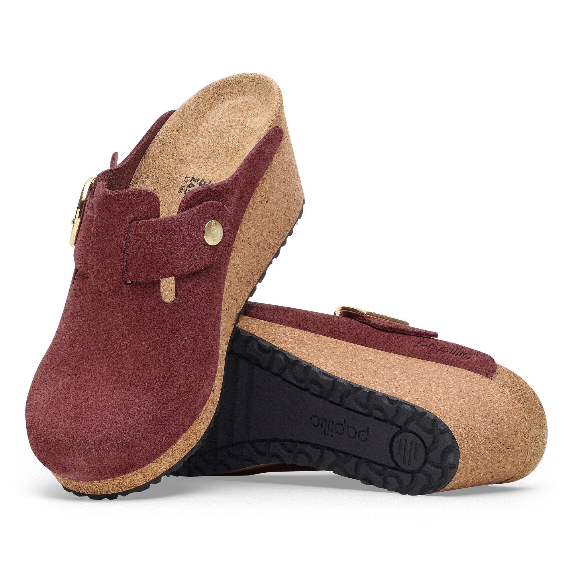 Papillio Fanny berry crush suede by Birkenstock