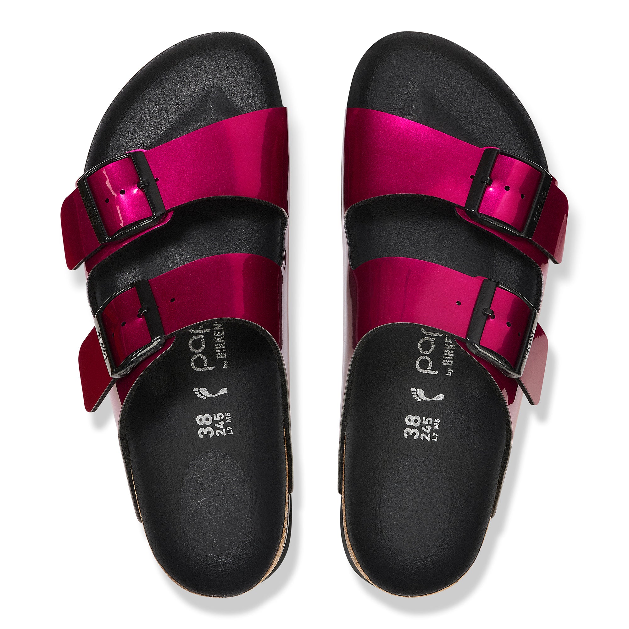 Papillio Arizona Platform steel magenta Birko-Flor by Birkenstock