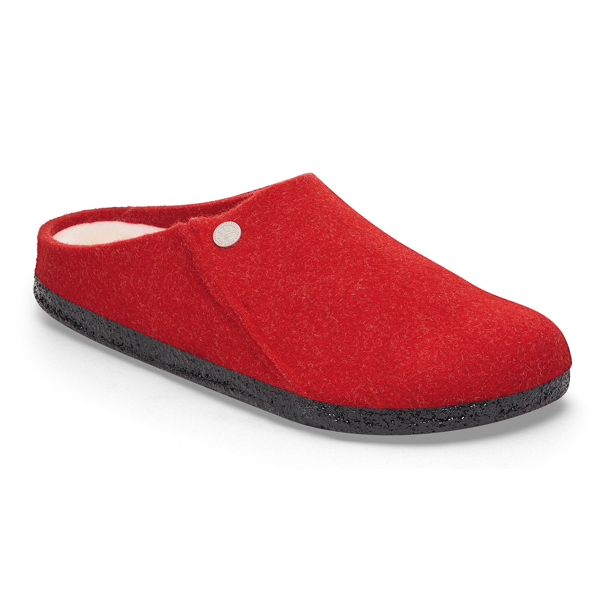 Birkenstock Zermatt Premium Shearling Suede Leather Maroon Red EU 46 US 13-13.5R Birkenstock Zermatt Shearling active red wool/natural shearling main image 3