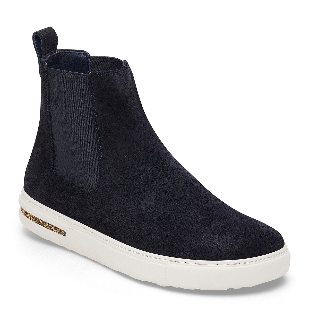 Birkenstock Black Suede Chelsea Boots with Cream Sole Birkenstock  main image 4