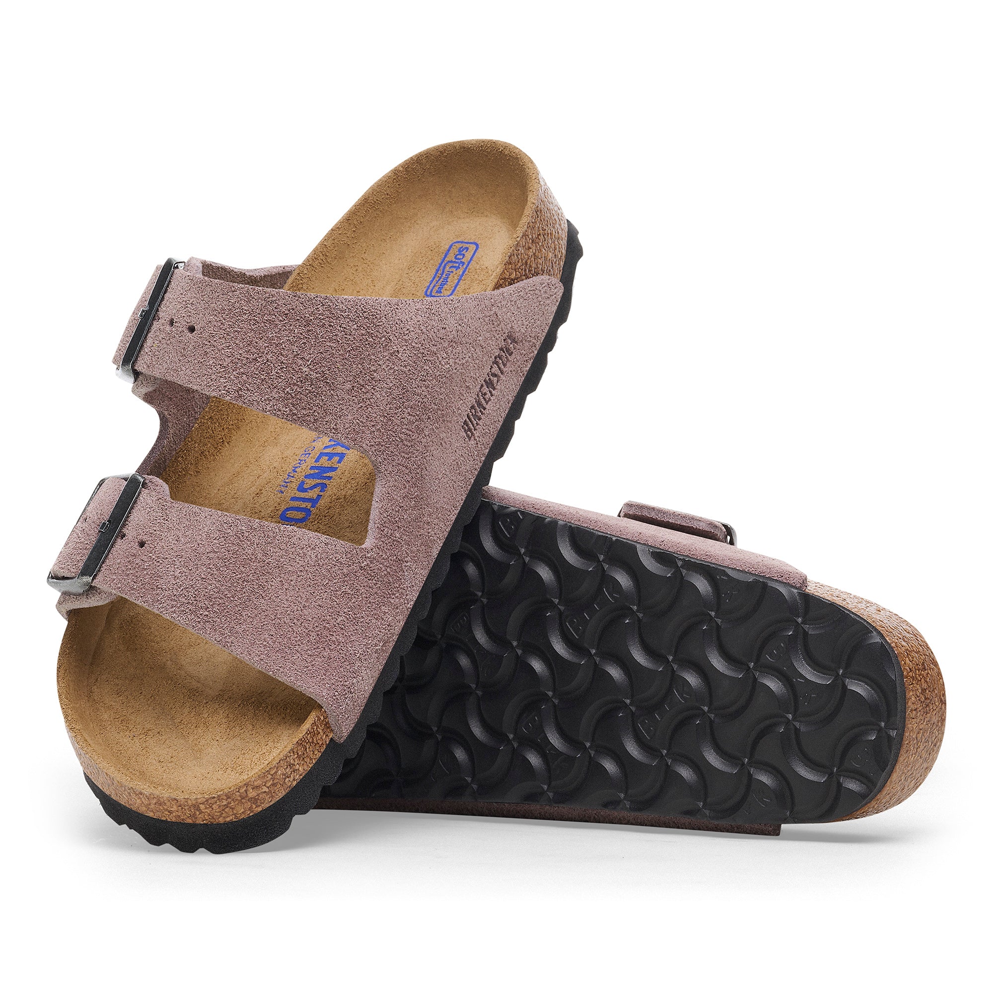 Birkenstock Arizona Soft Footbed faded purple suede