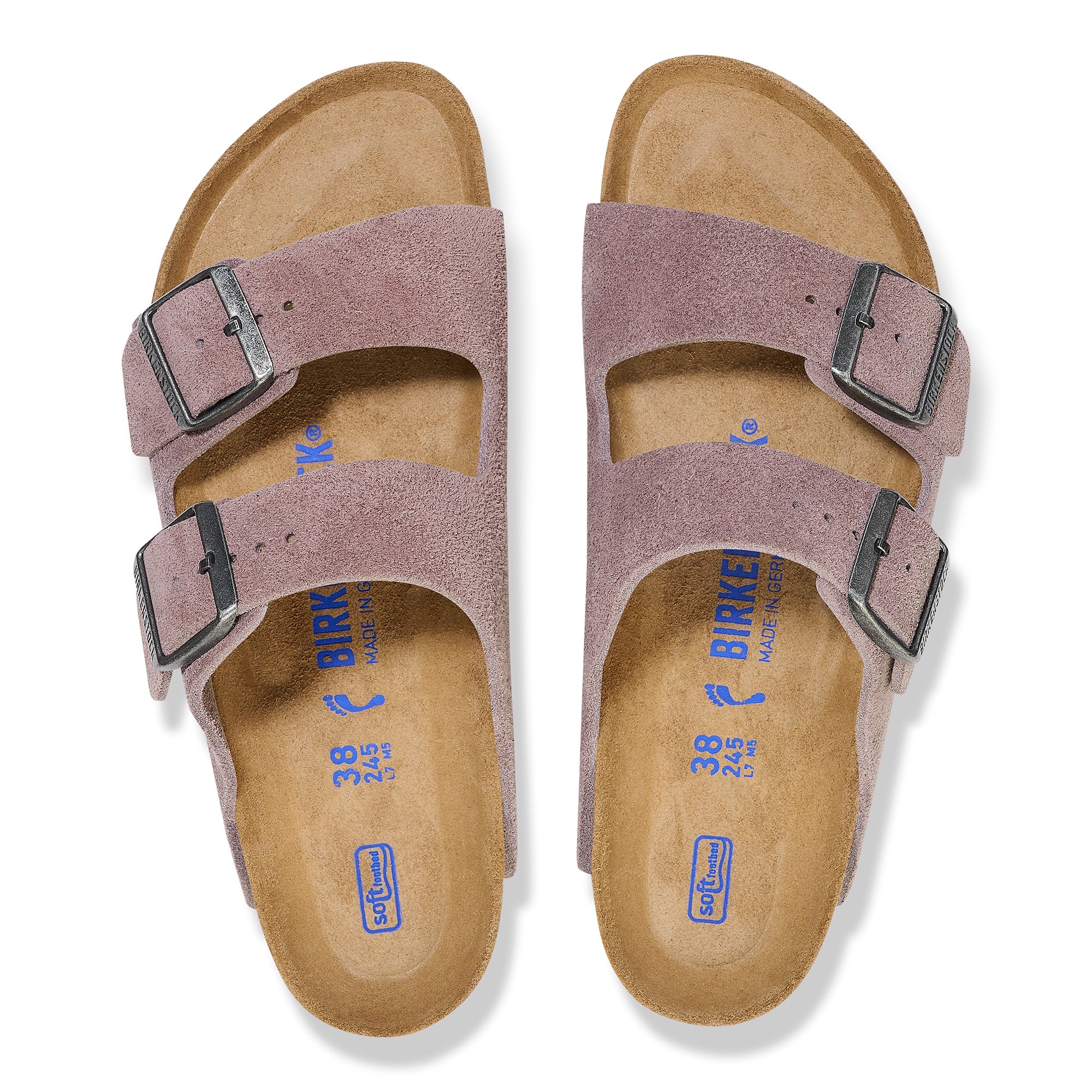 Birkenstock Limited Edition Arizona Soft Footbed faded purple suede