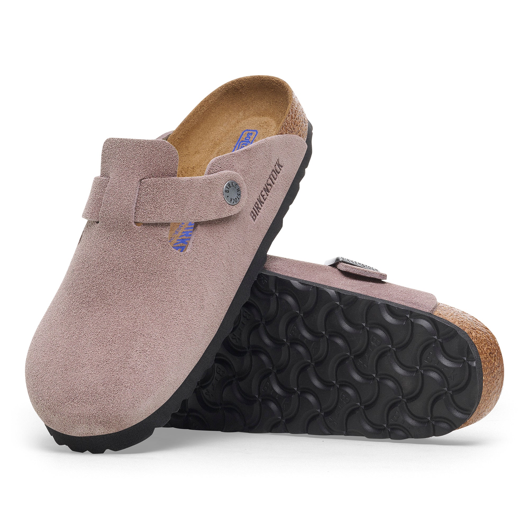 Birkenstock Limited Edition Boston Soft Footbed faded purple suede