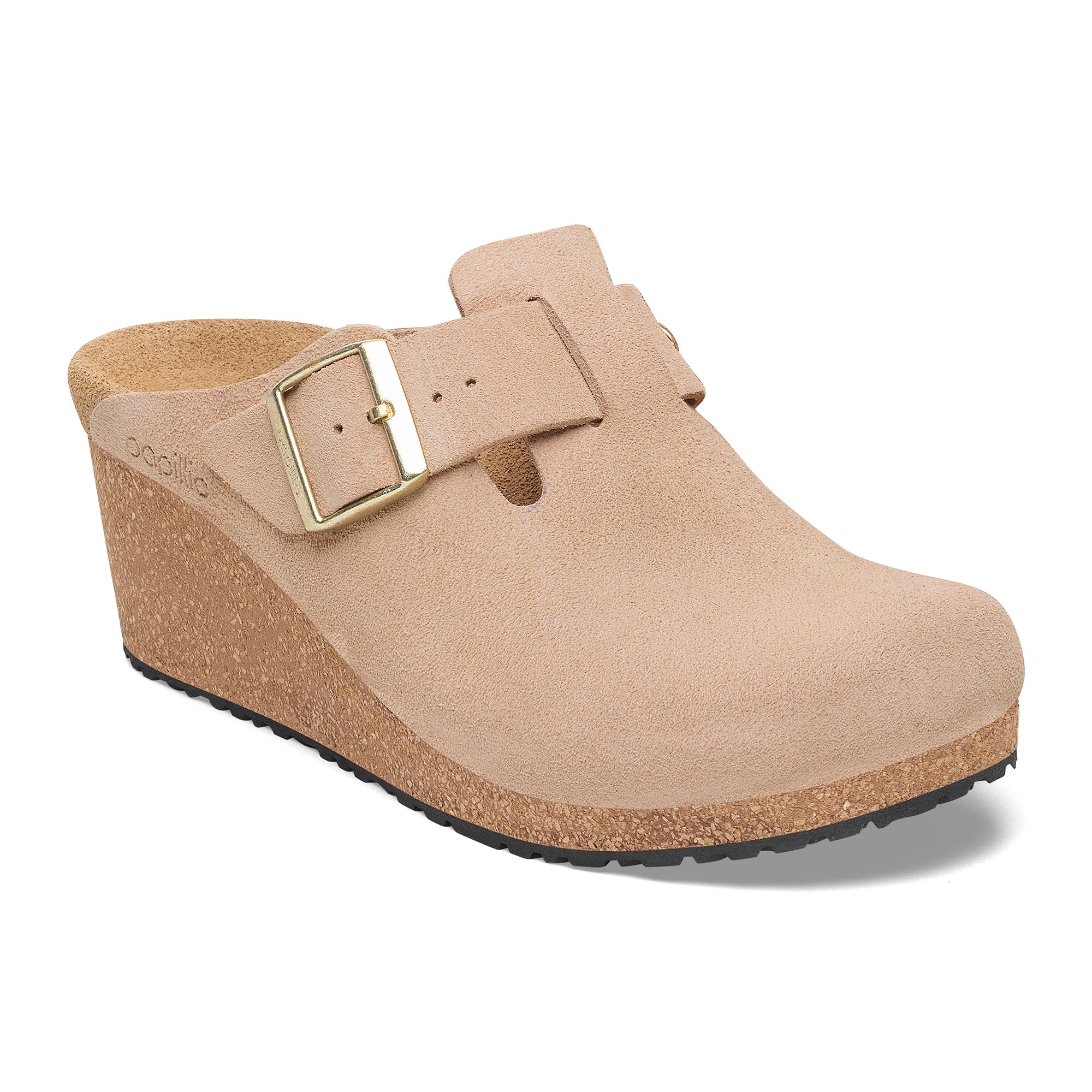 Papillio Fanny warm sand suede by Birkenstock