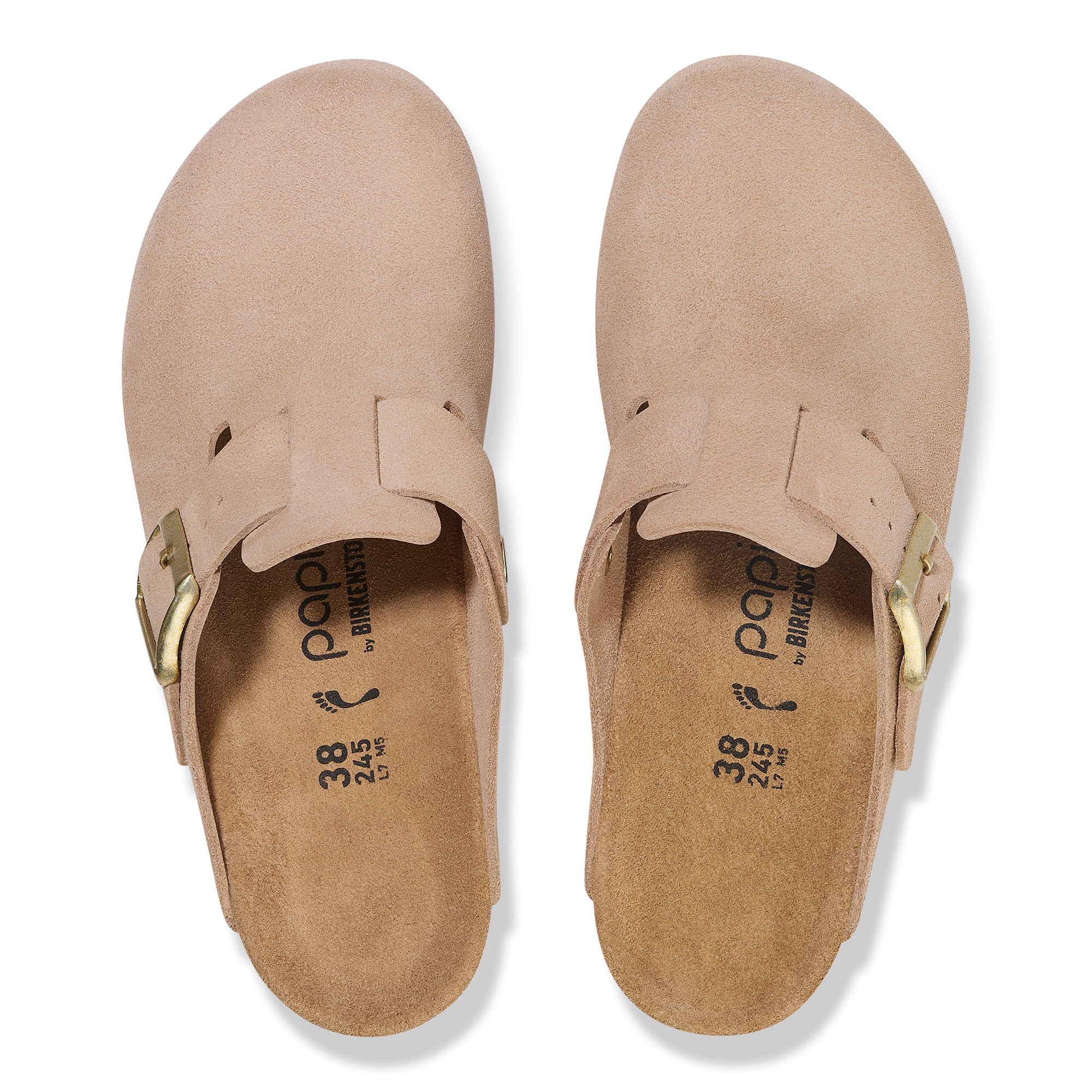 Papillio Fanny warm sand suede by Birkenstock