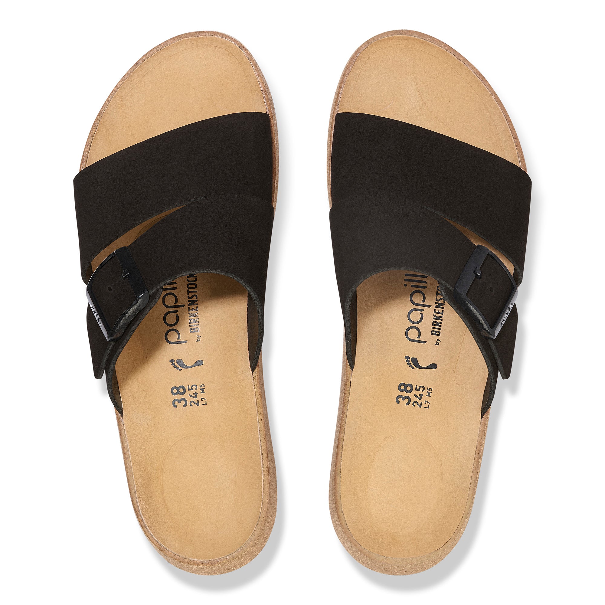 Papillio Almina black nubuck by Birkenstock