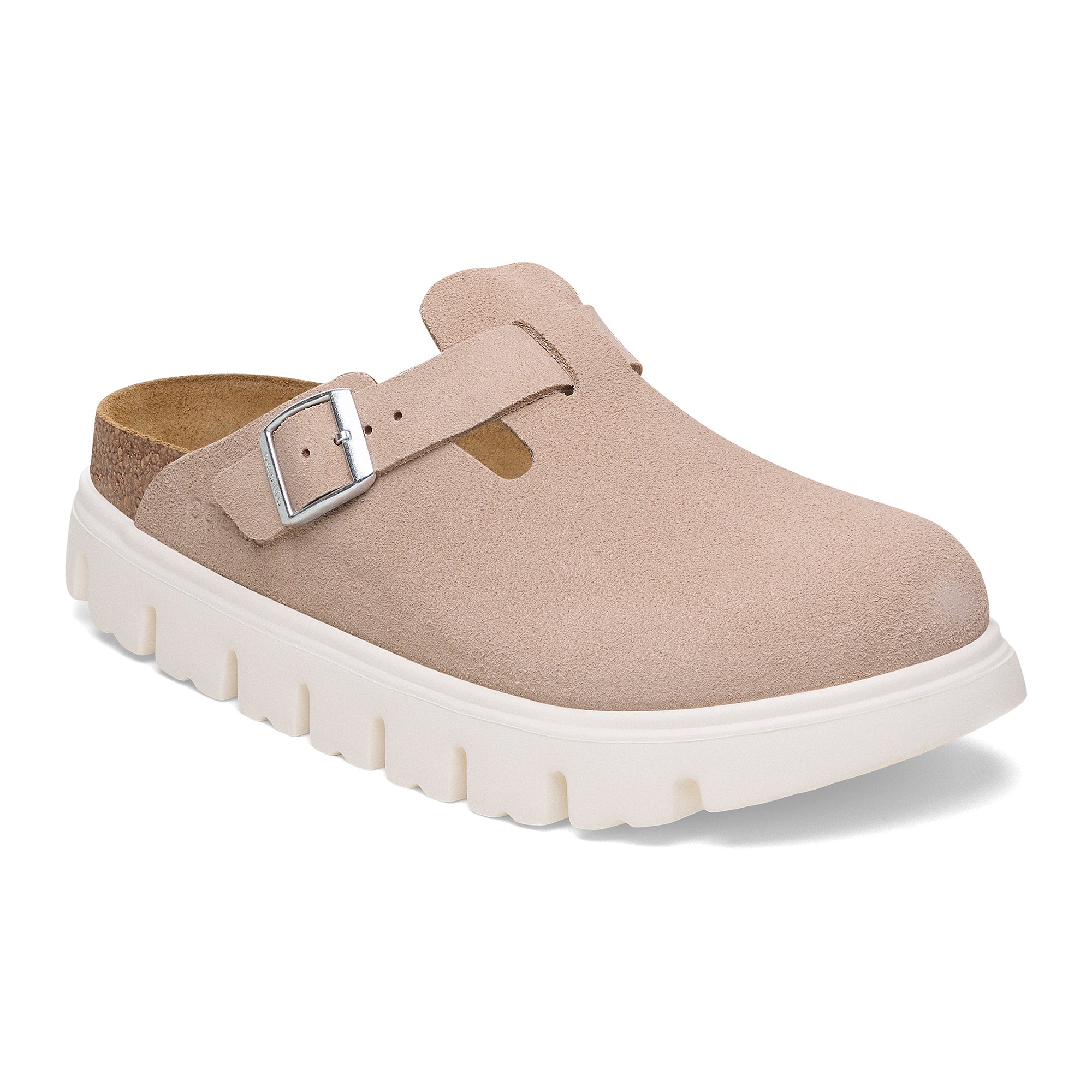 Papillio Boston Chunky light rose suede by Birkenstock