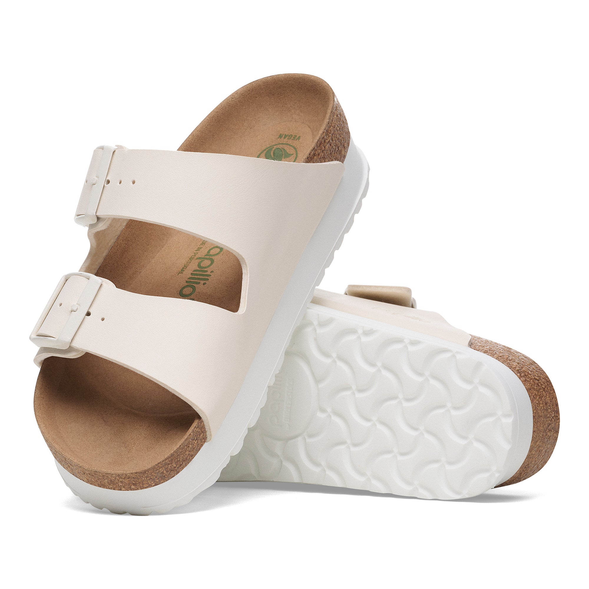 Papillio Arizona Platform eggshell Birko-Flor by Birkenstock