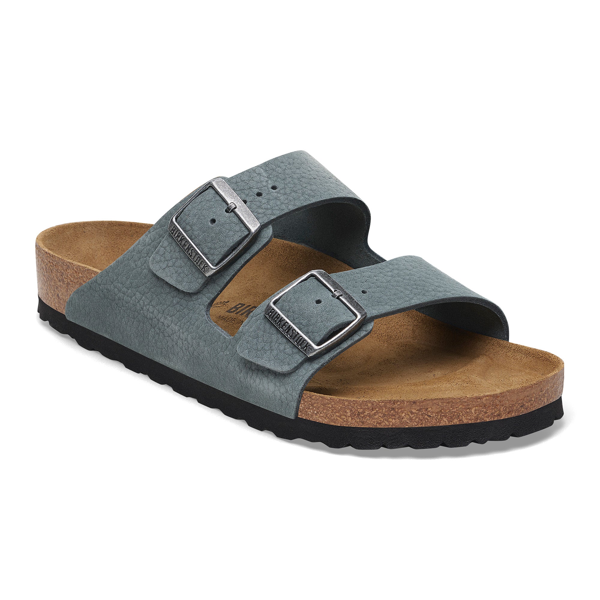 Birkenstock Arizona desert buck basalt gray nubuck