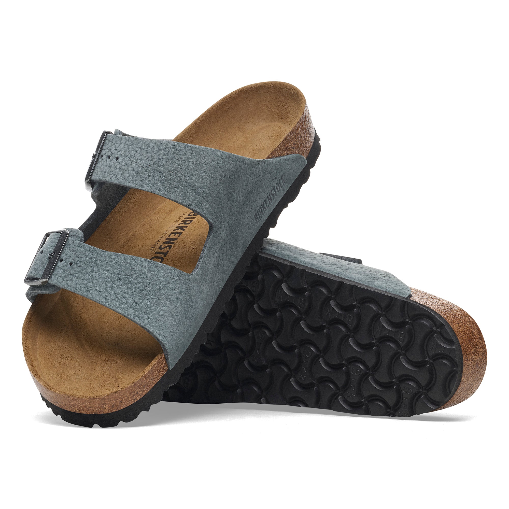 Birkenstock Arizona desert buck basalt gray nubuck