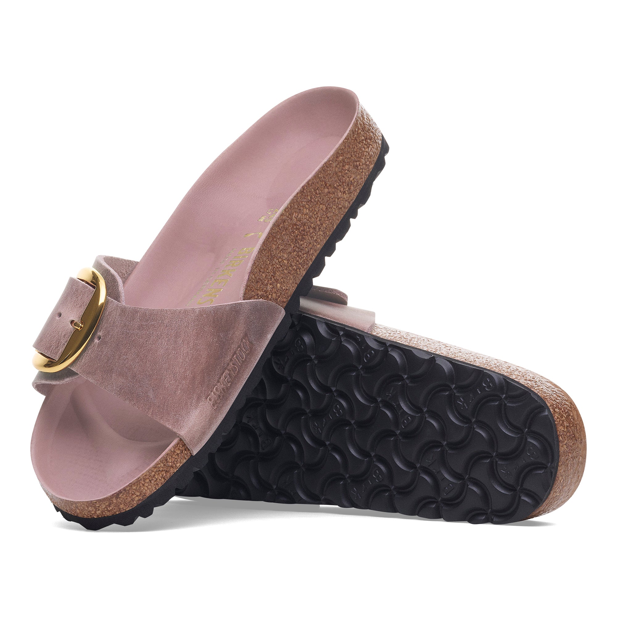 Birkenstock Madrid Big Buckle lavender oiled leather