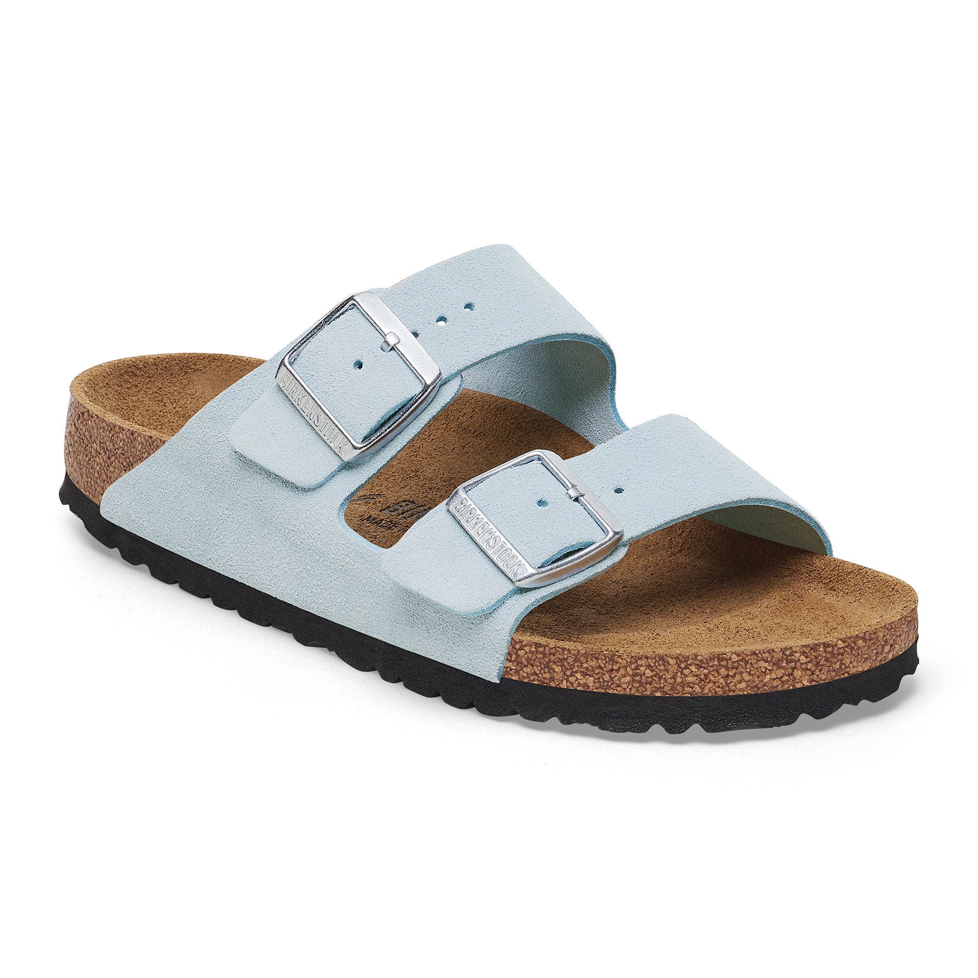 Birkenstock Arizona baby blue suede