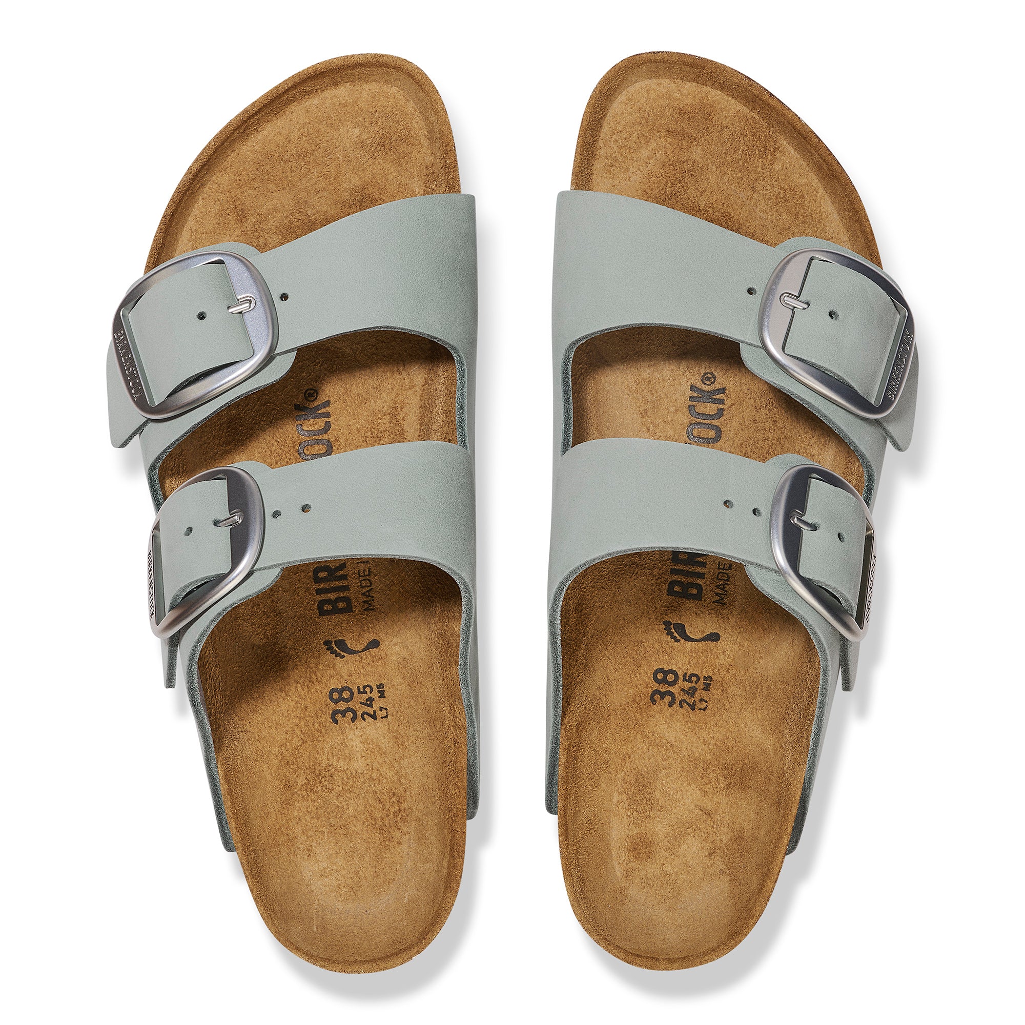 Birkenstock Arizona Big Buckle pure sage nubuck