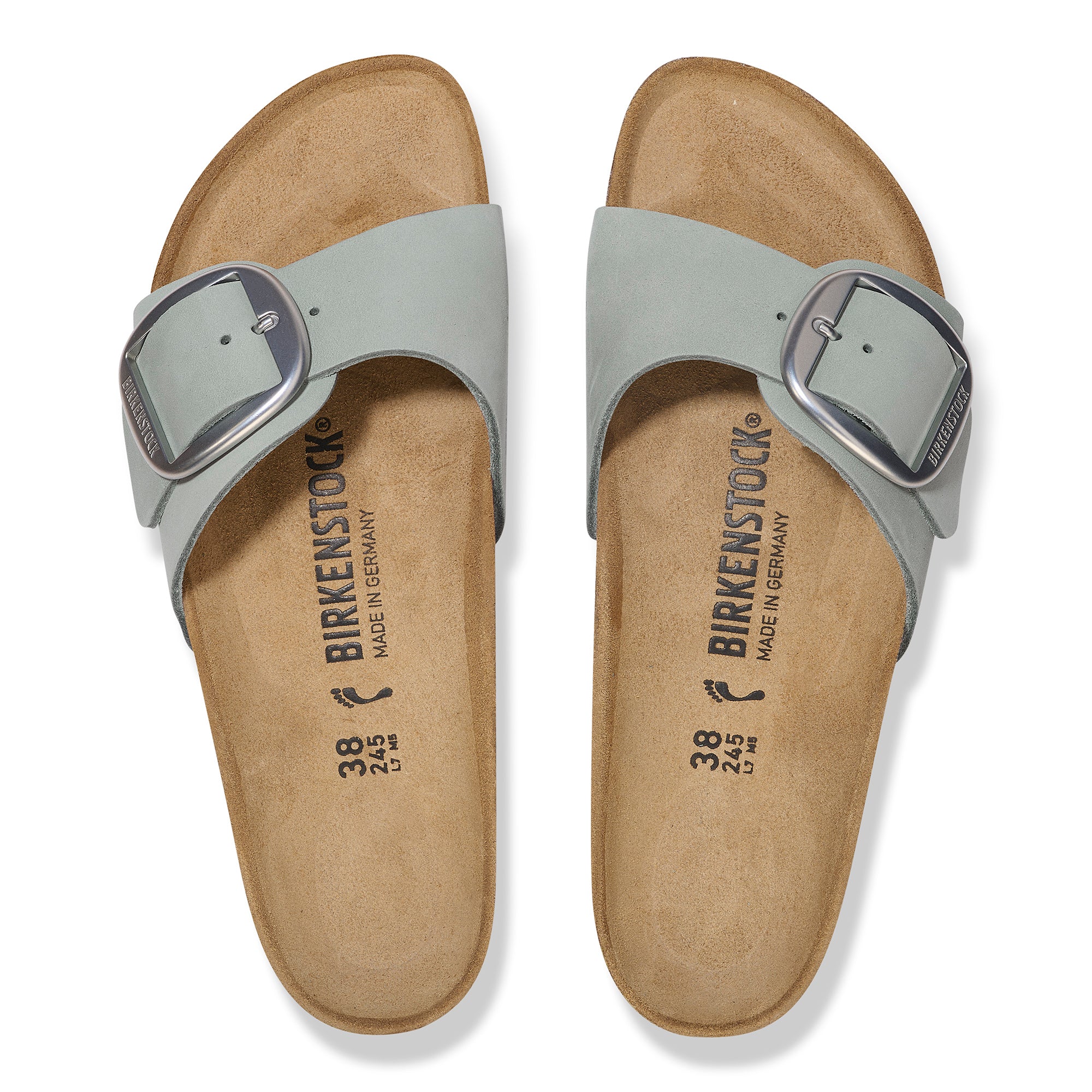 Birkenstock Madrid Big Buckle pure sage nubuck