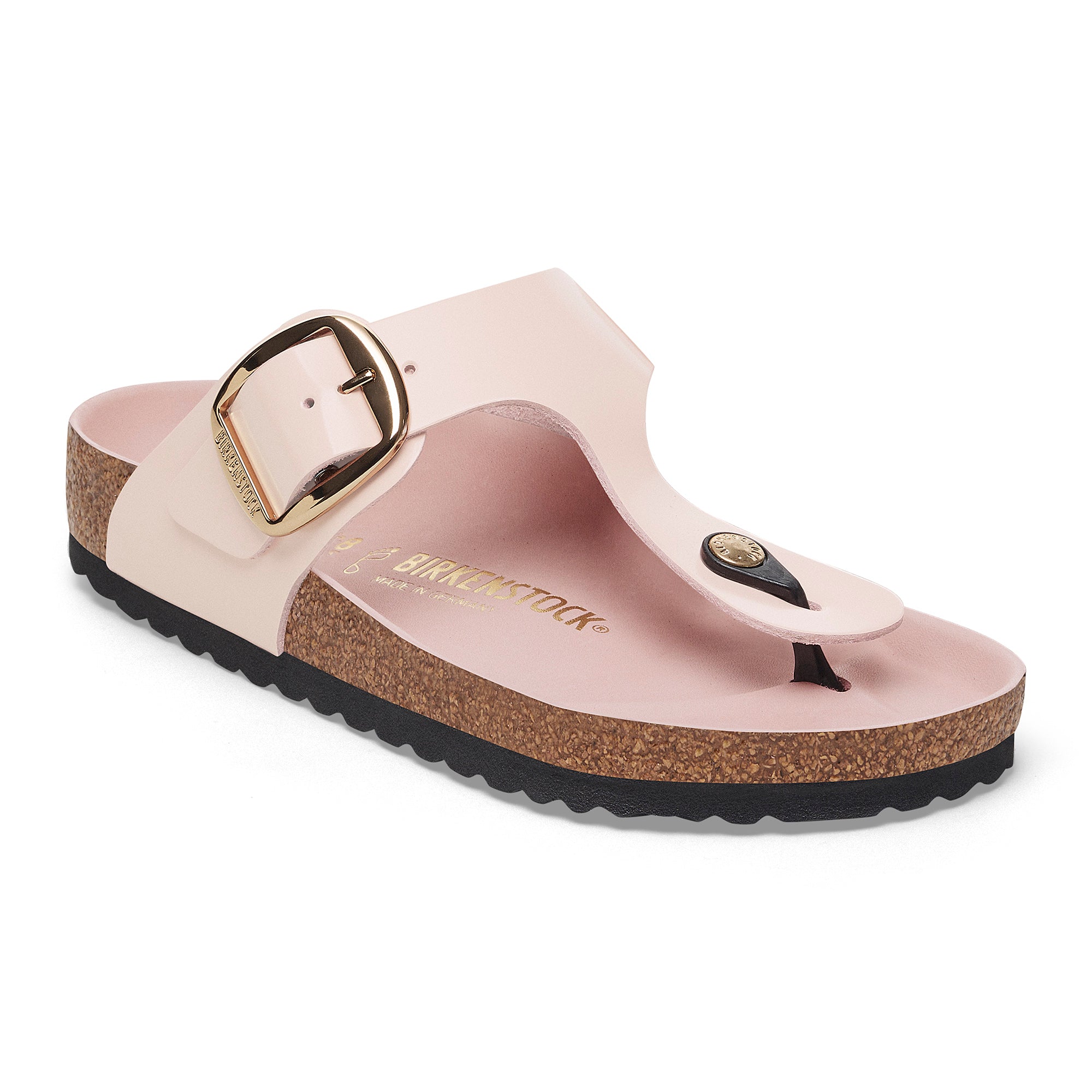 Birkenstock Gizeh Big Buckle light rose high shine leather