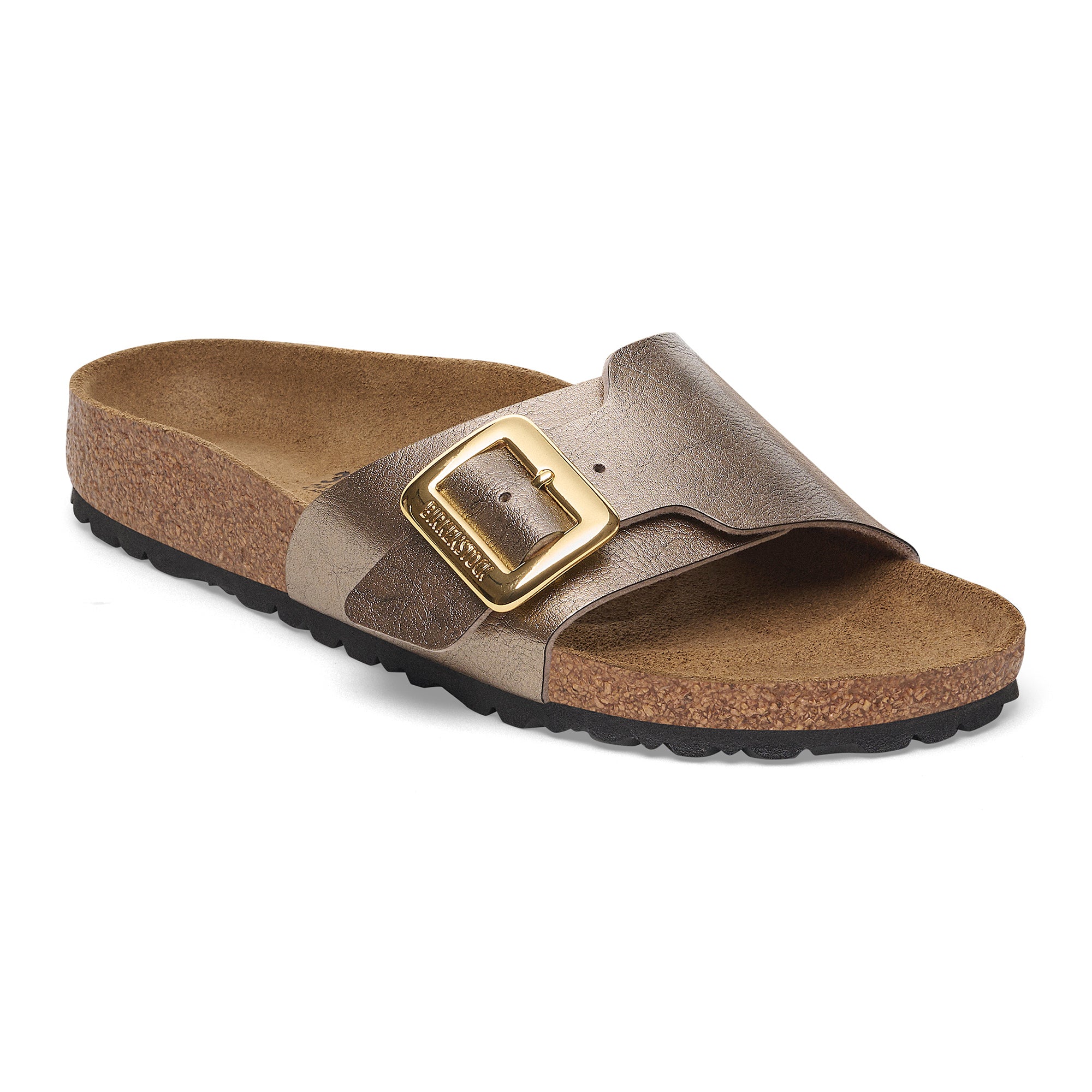 Birkenstock Catalina Luxe Buckle graceful taupe Birko-Flor