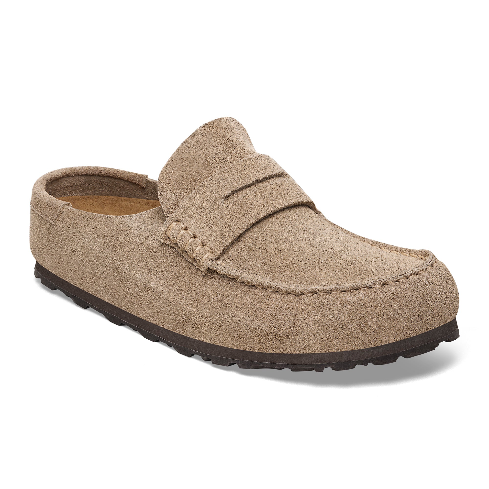 Birkenstock Naples Wrapped taupe suede
