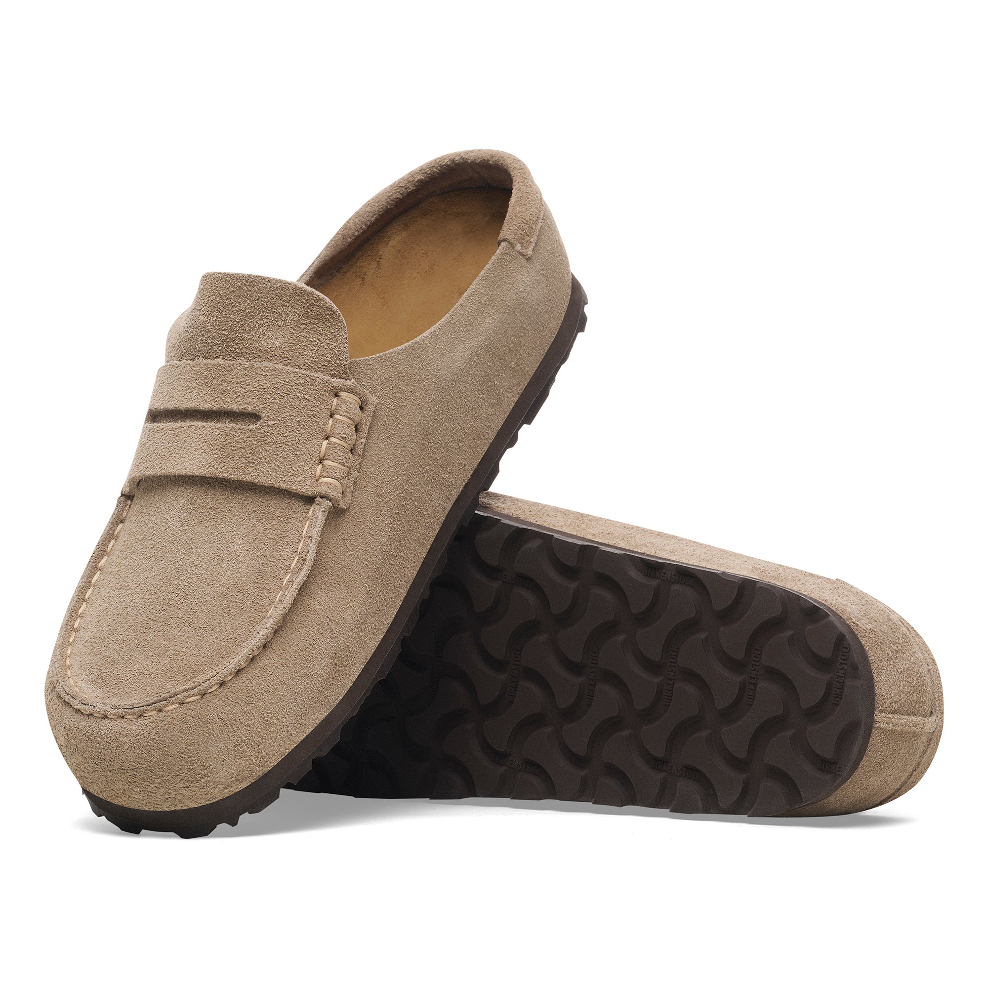 Birkenstock Naples Wrapped taupe suede