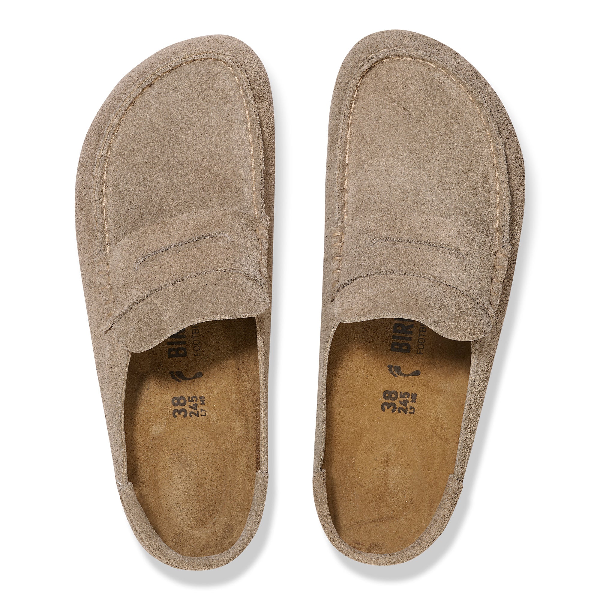 Birkenstock Naples Wrapped taupe suede