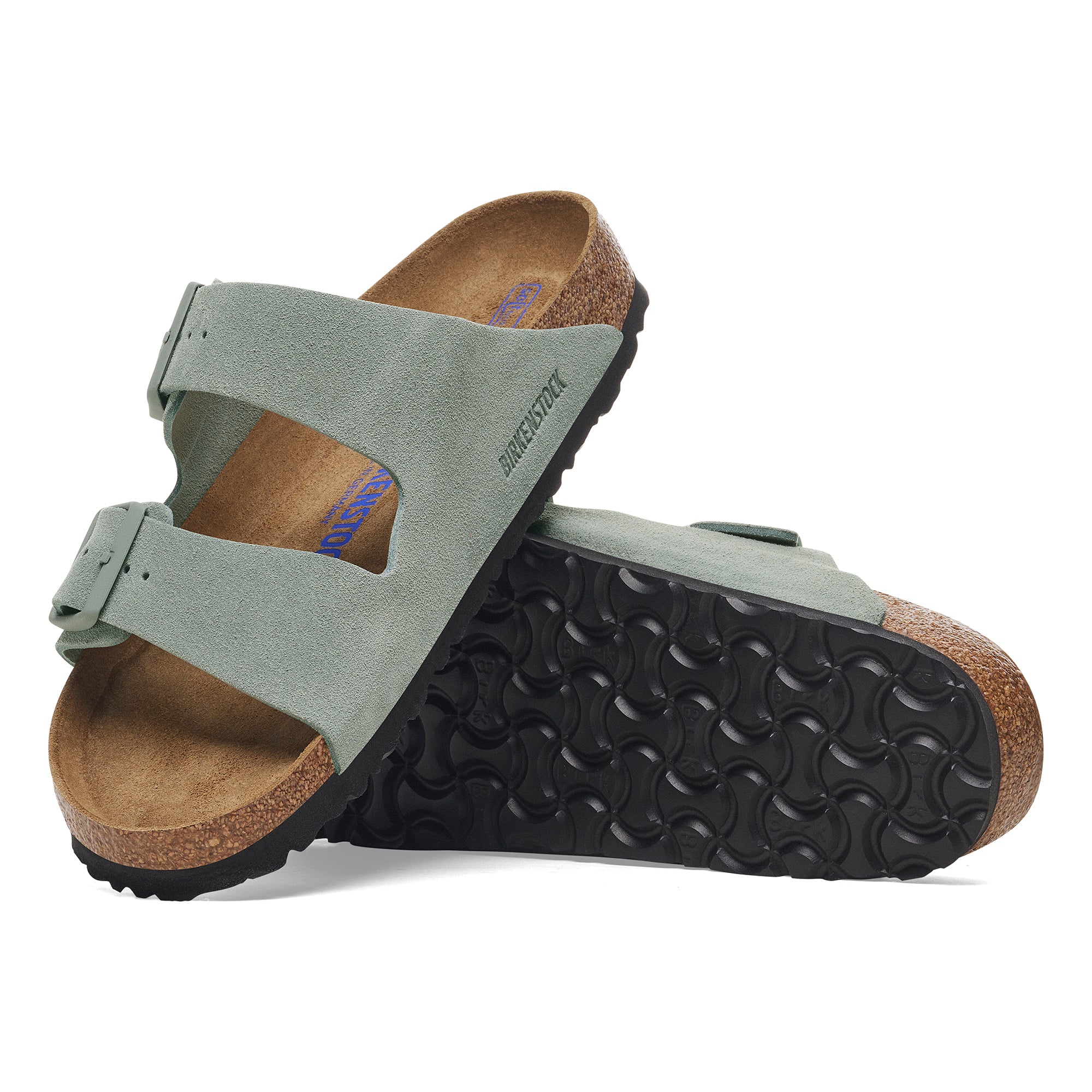 Birkenstock Arizona Soft Footbed pure sage suede