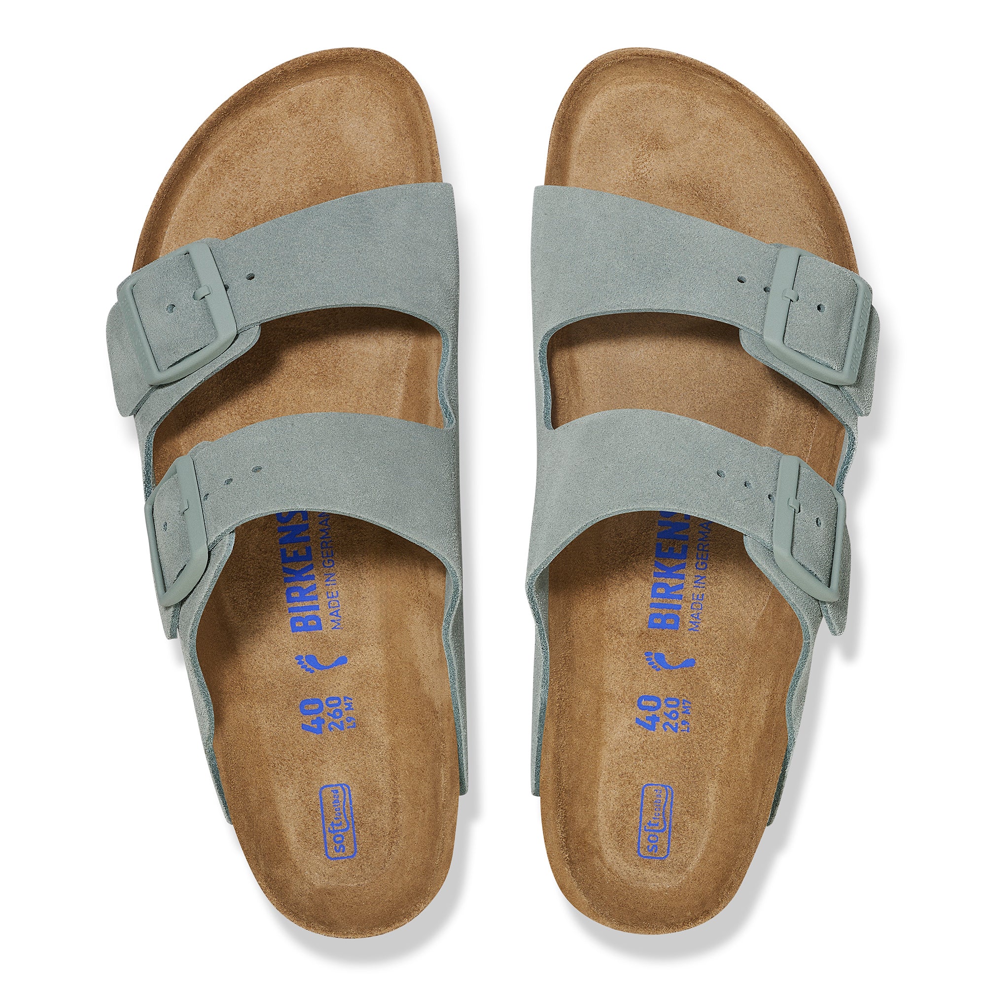 Birkenstock Arizona Soft Footbed pure sage suede