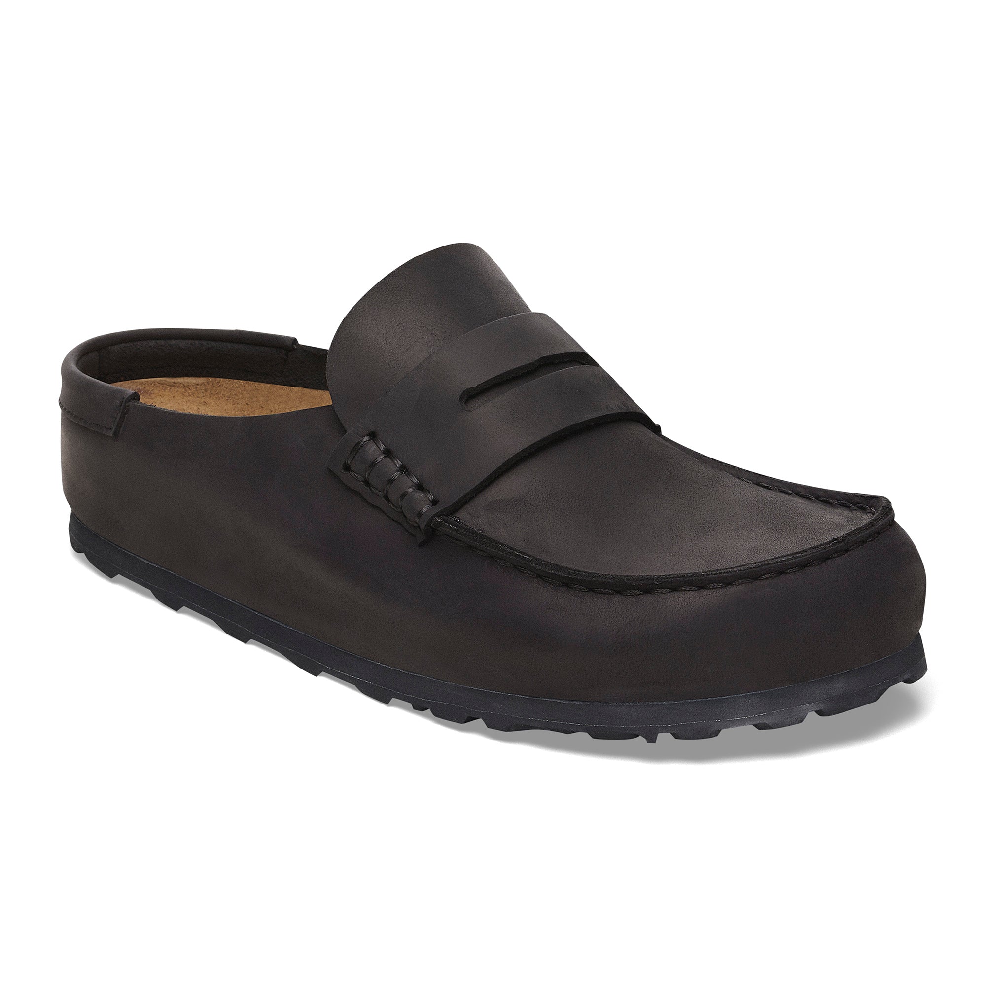 Birkenstock Naples Wrapped black oiled leather