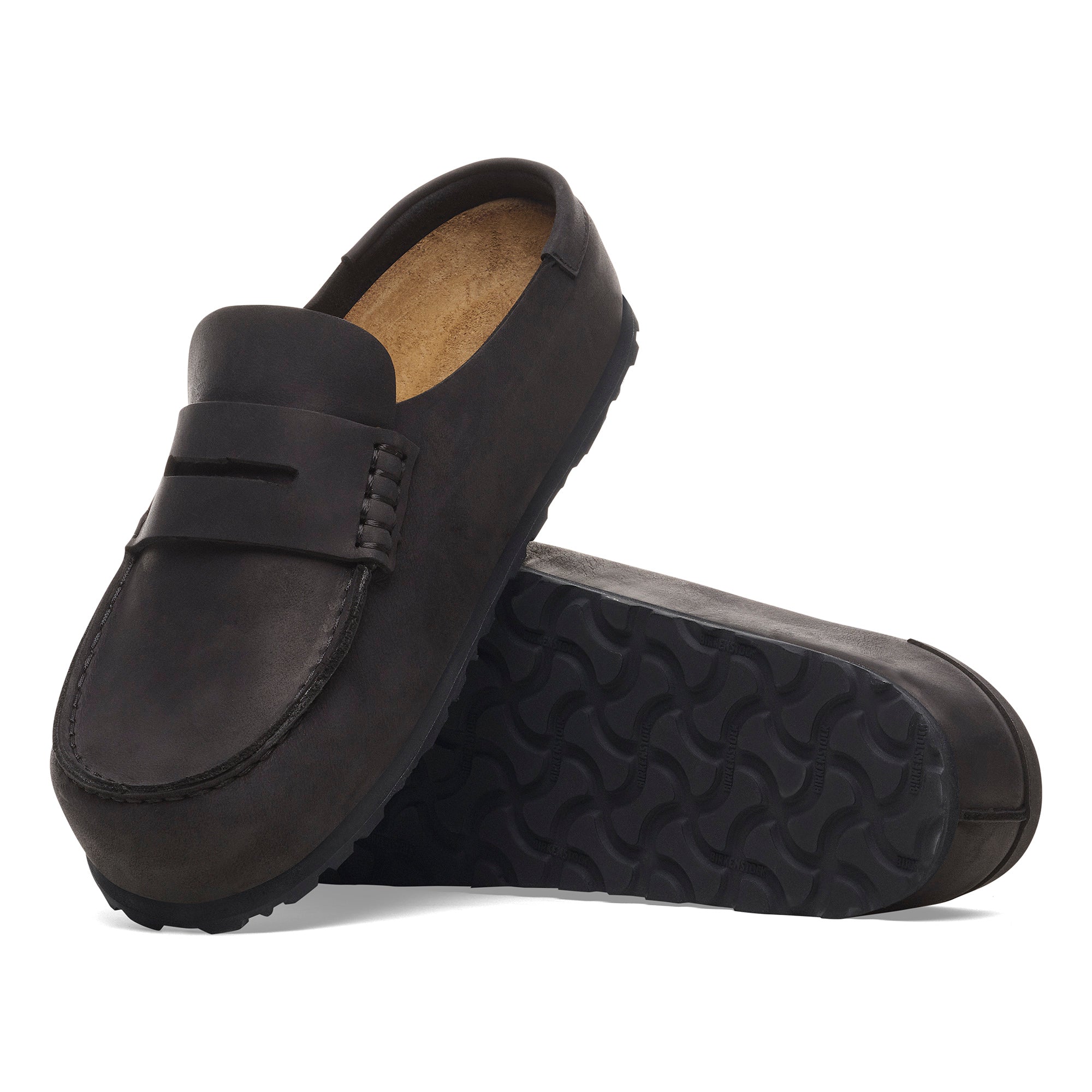 Birkenstock Naples Wrapped black oiled leather
