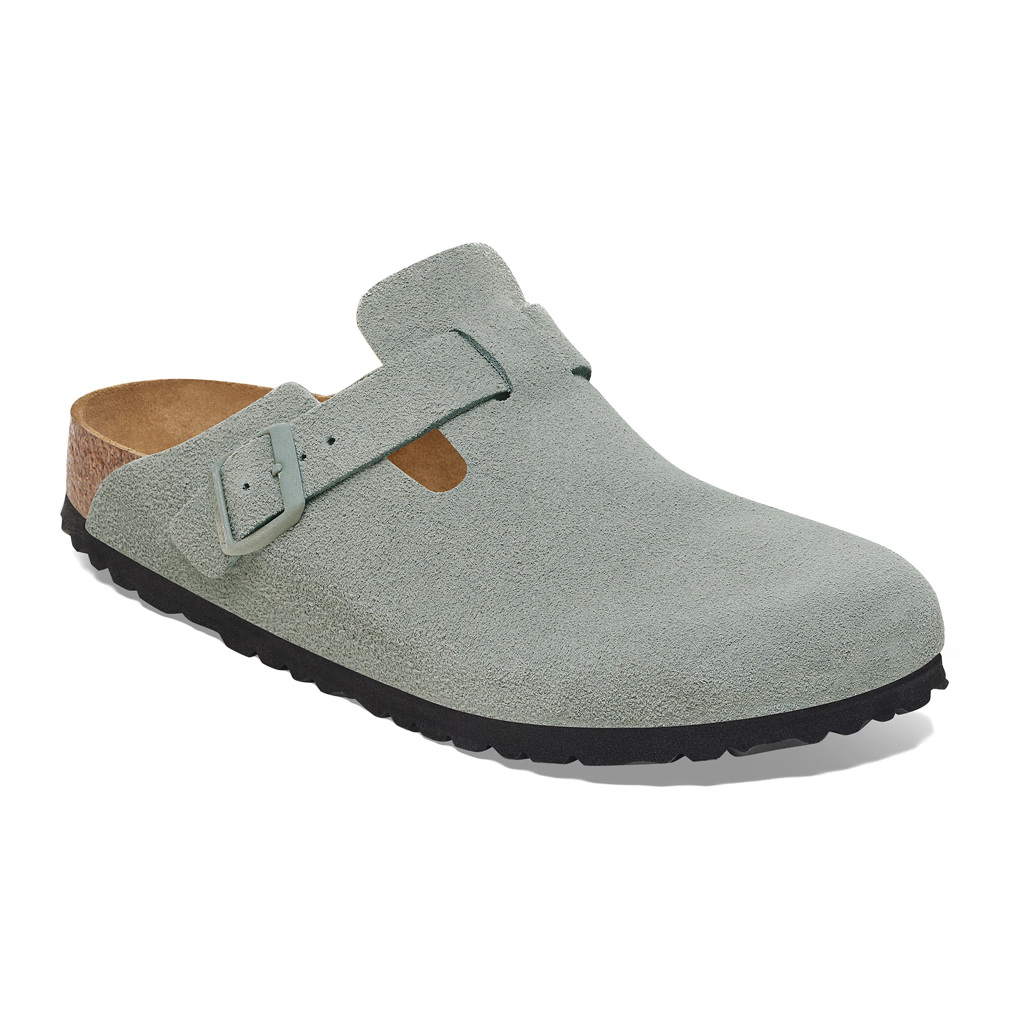 Birkenstock Boston Soft Footbed pure sage suede