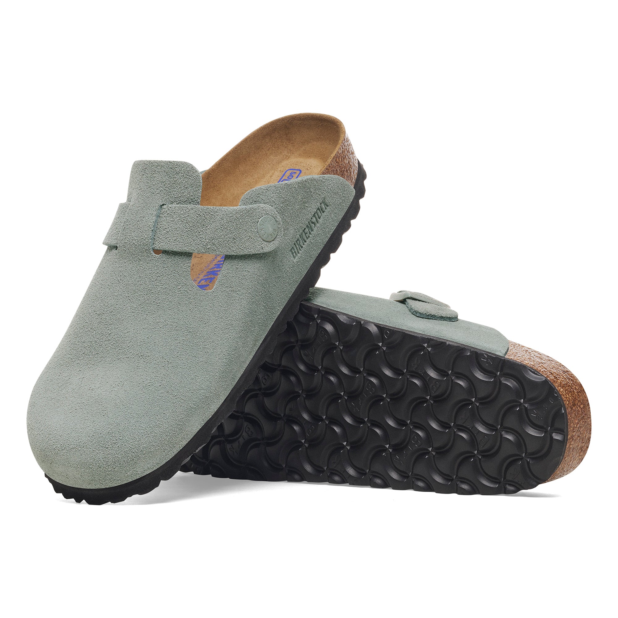 Birkenstock Boston Soft Footbed pure sage suede