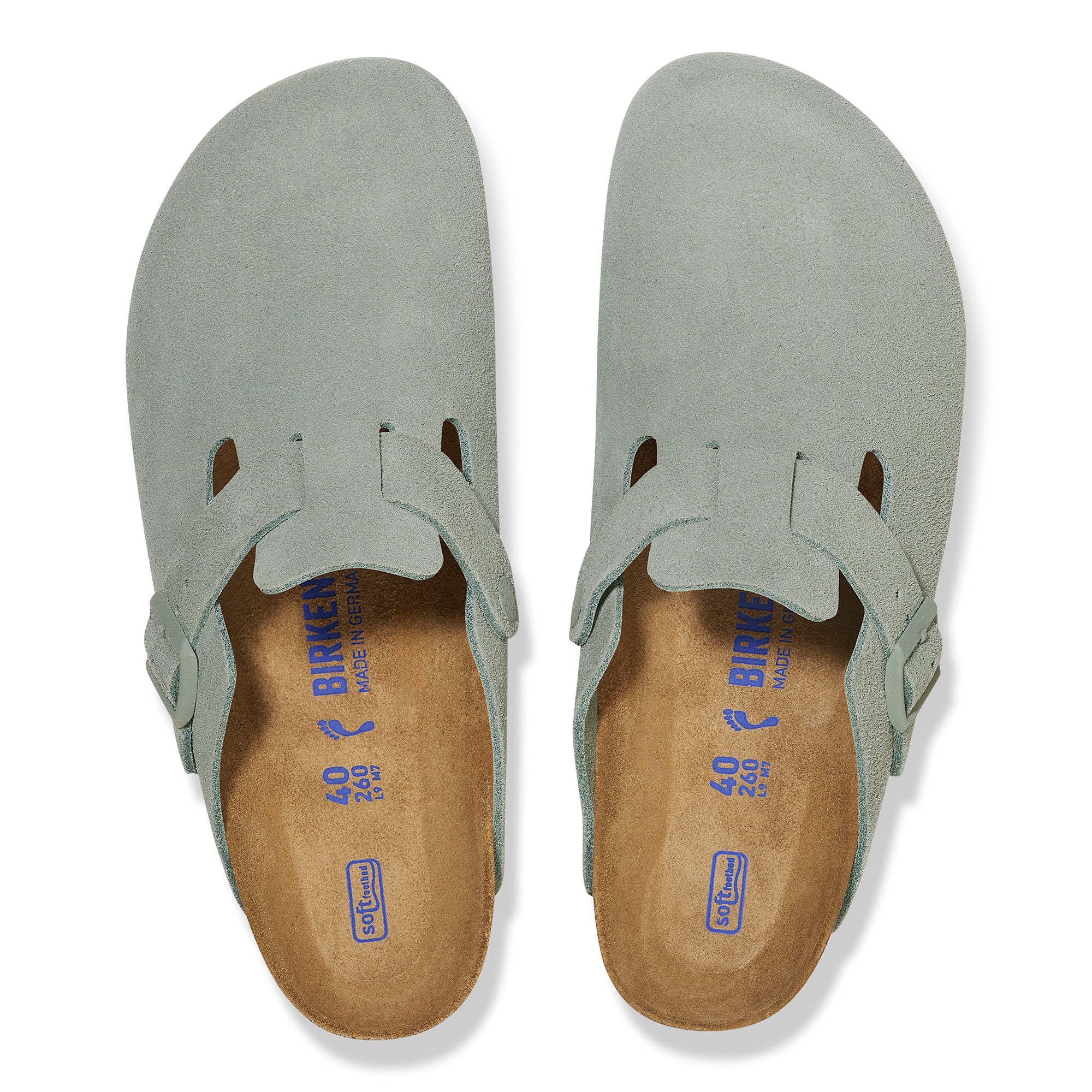 Birkenstock Boston Soft Footbed pure sage suede