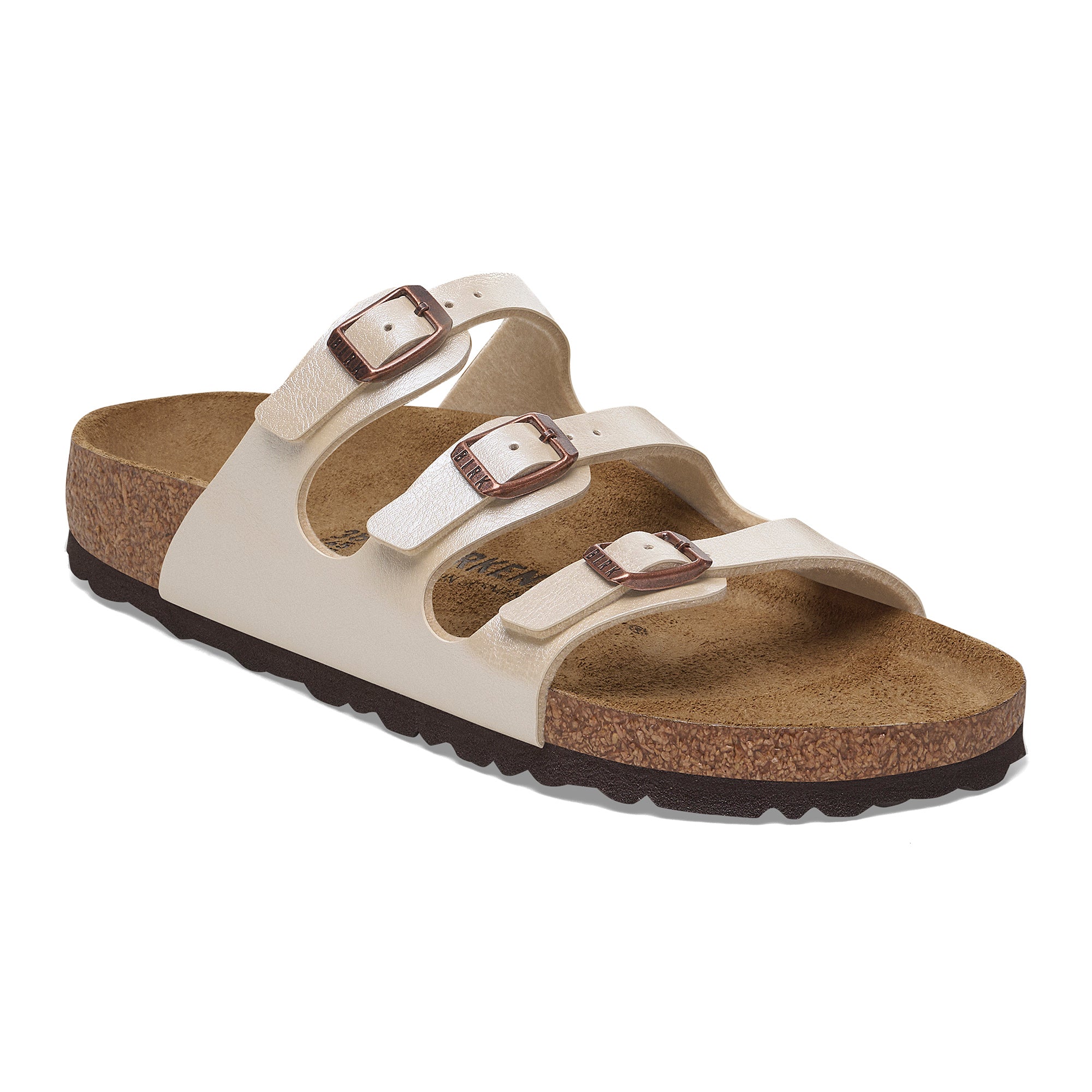 Birkenstock Florida graceful pearl white Birko-Flor