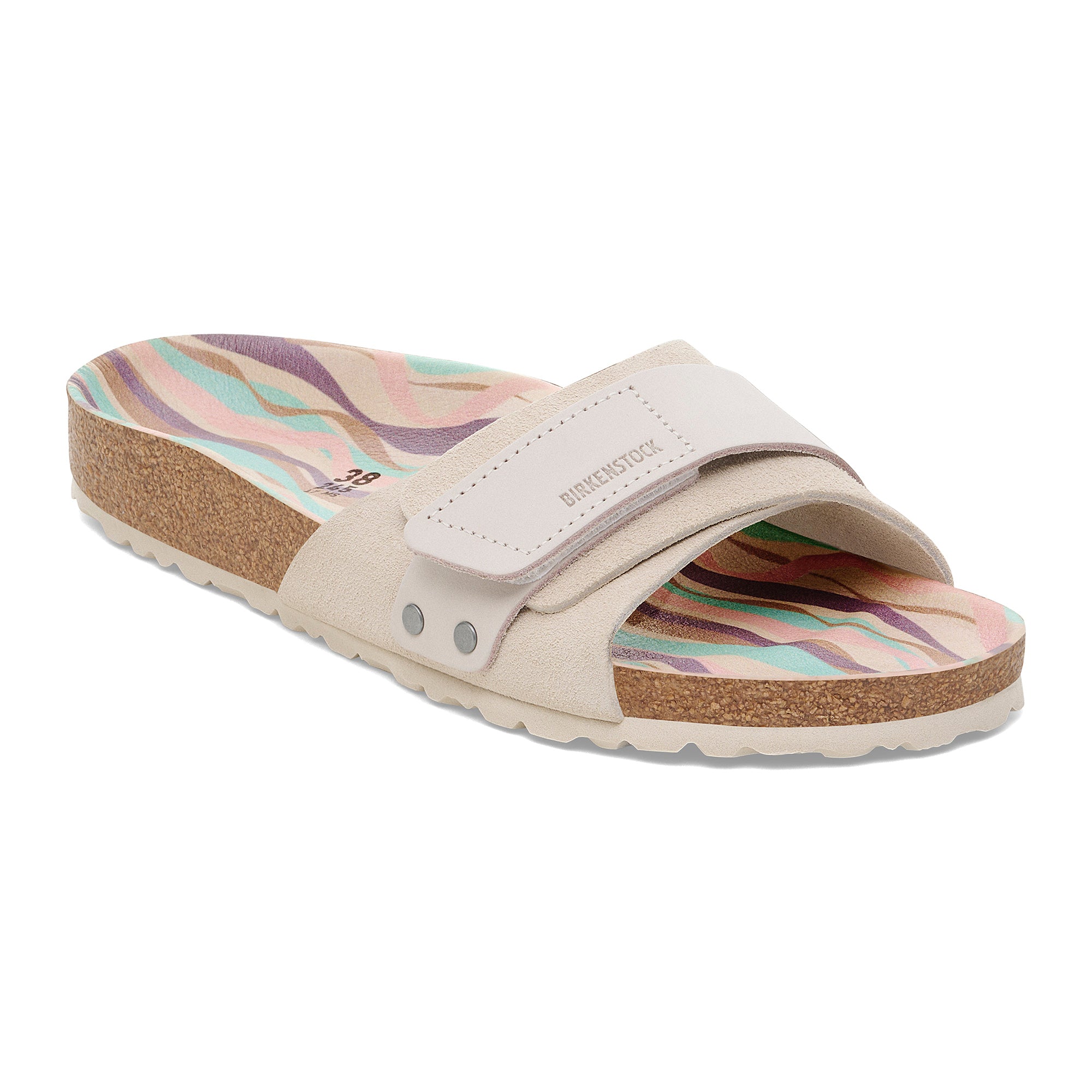 Birkenstock Oita Wave antique white suede