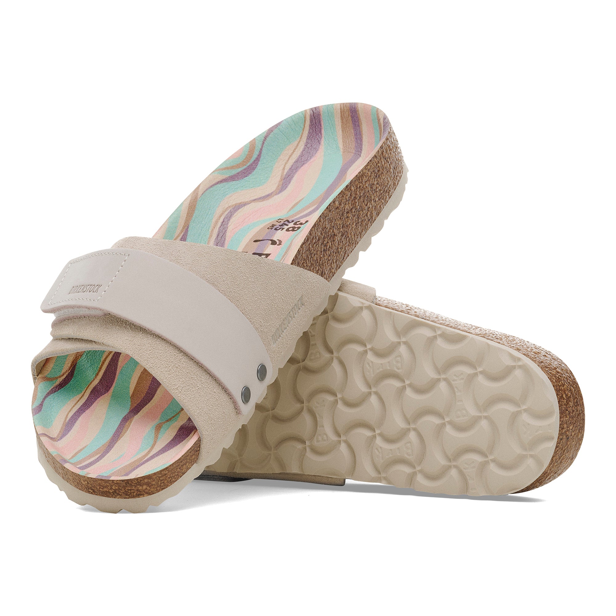 Birkenstock Oita Wave antique white suede