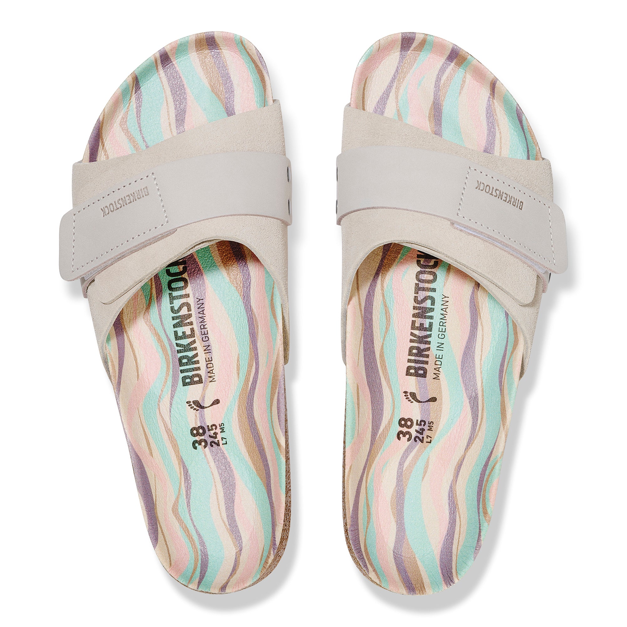 Birkenstock Oita Wave antique white suede