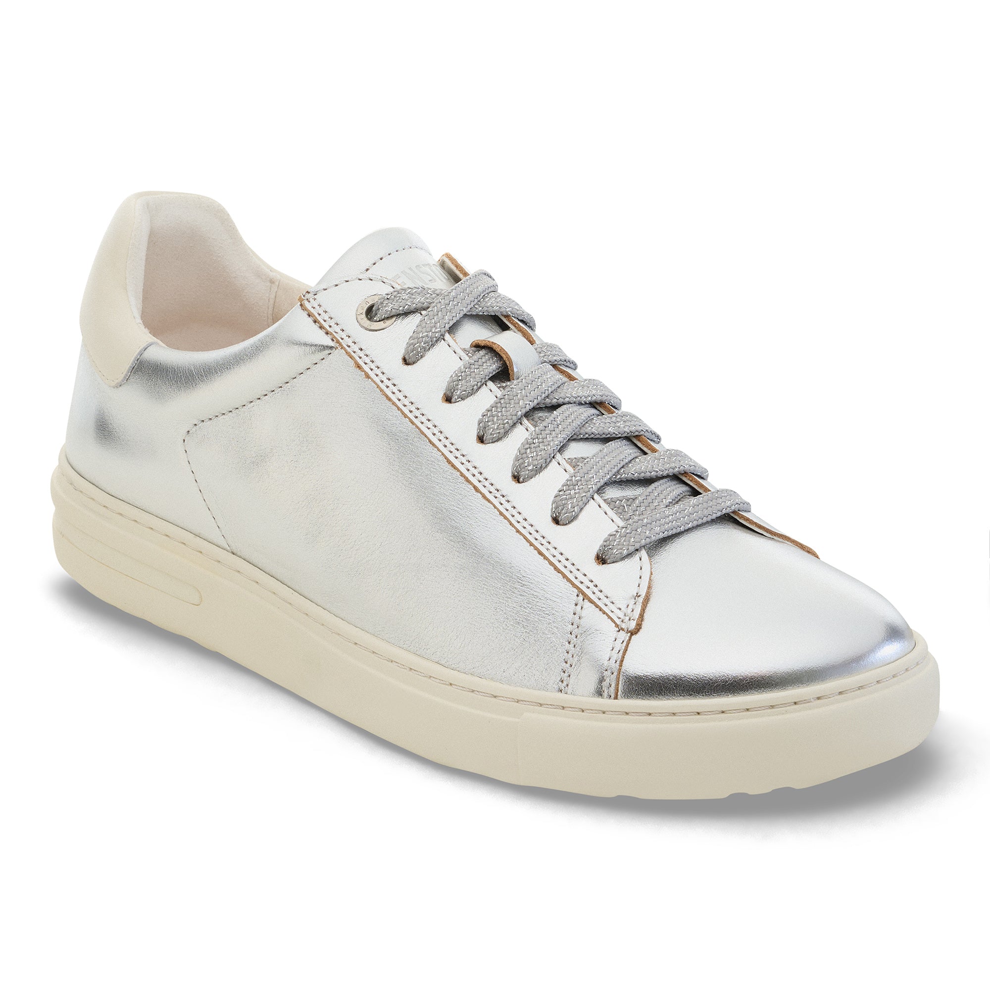 Birkenstock Bend Low silver white leather